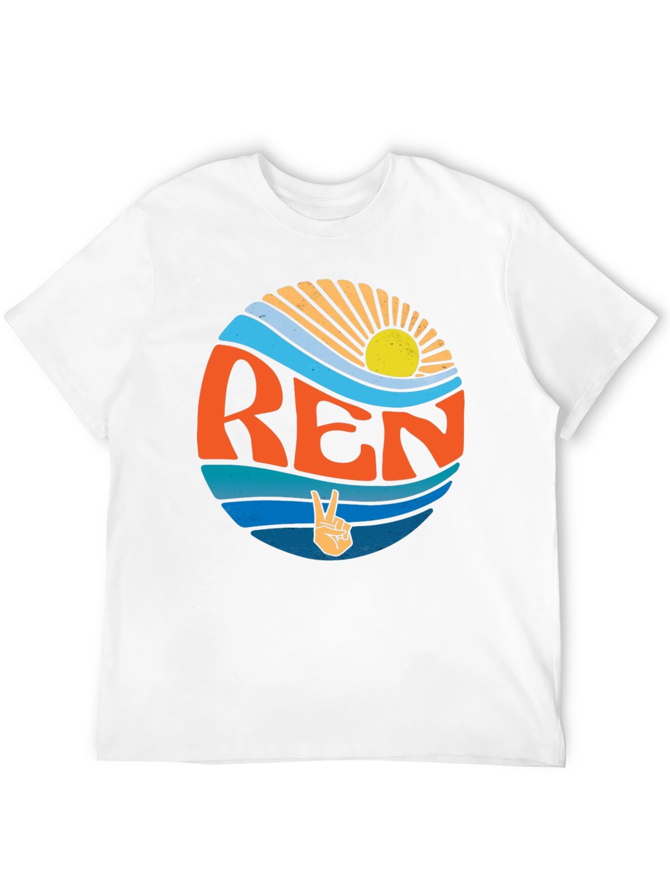 Retro REN T-Shirt - Peace Sign Graphic Tee