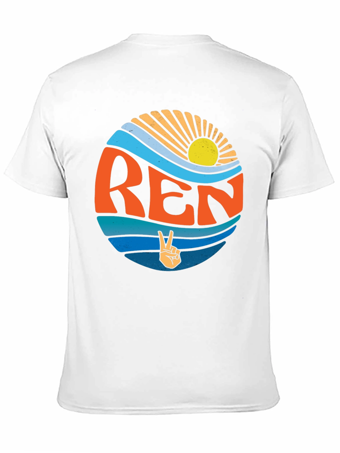 Retro REN T-Shirt - Peace Sign Graphic Tee