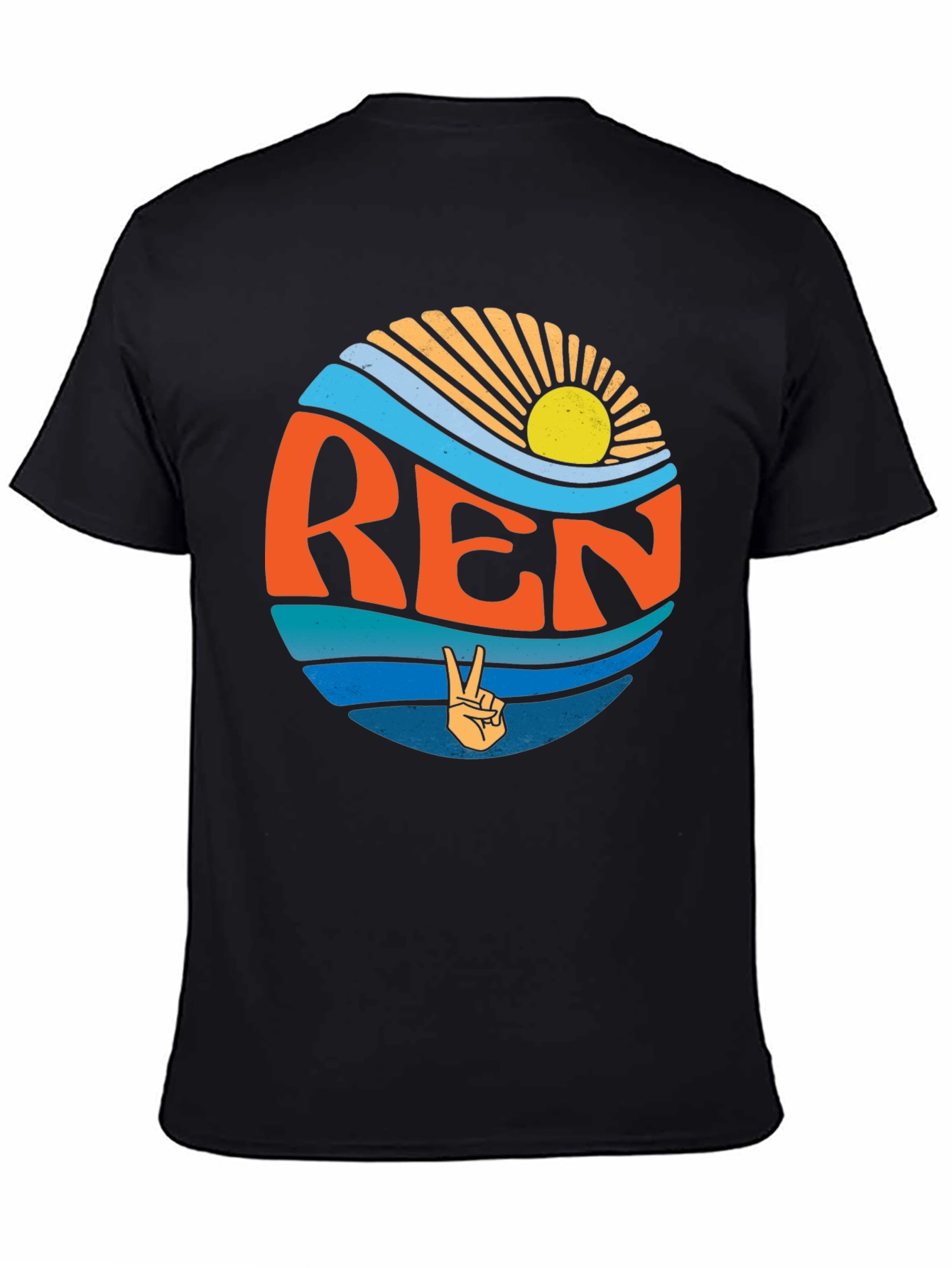 Retro REN T-Shirt - Peace Sign Graphic Tee