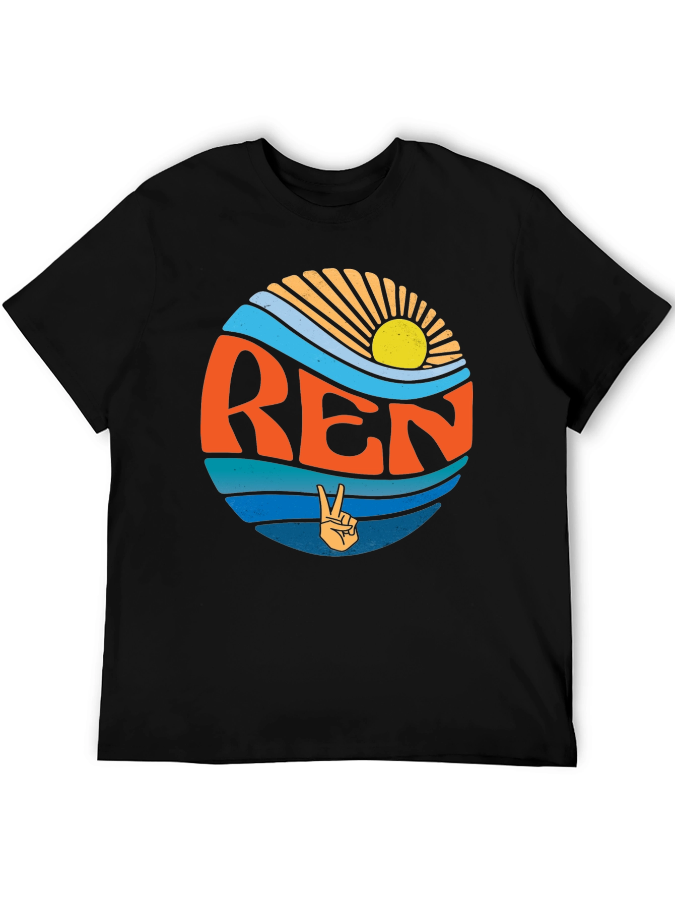 Retro REN T-Shirt - Peace Sign Graphic Tee