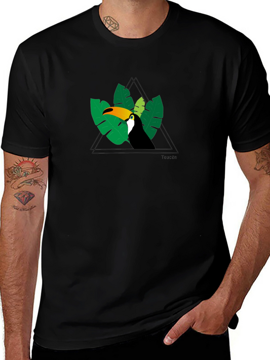 Toucan Graphic Tee - Tropical Bird Design
