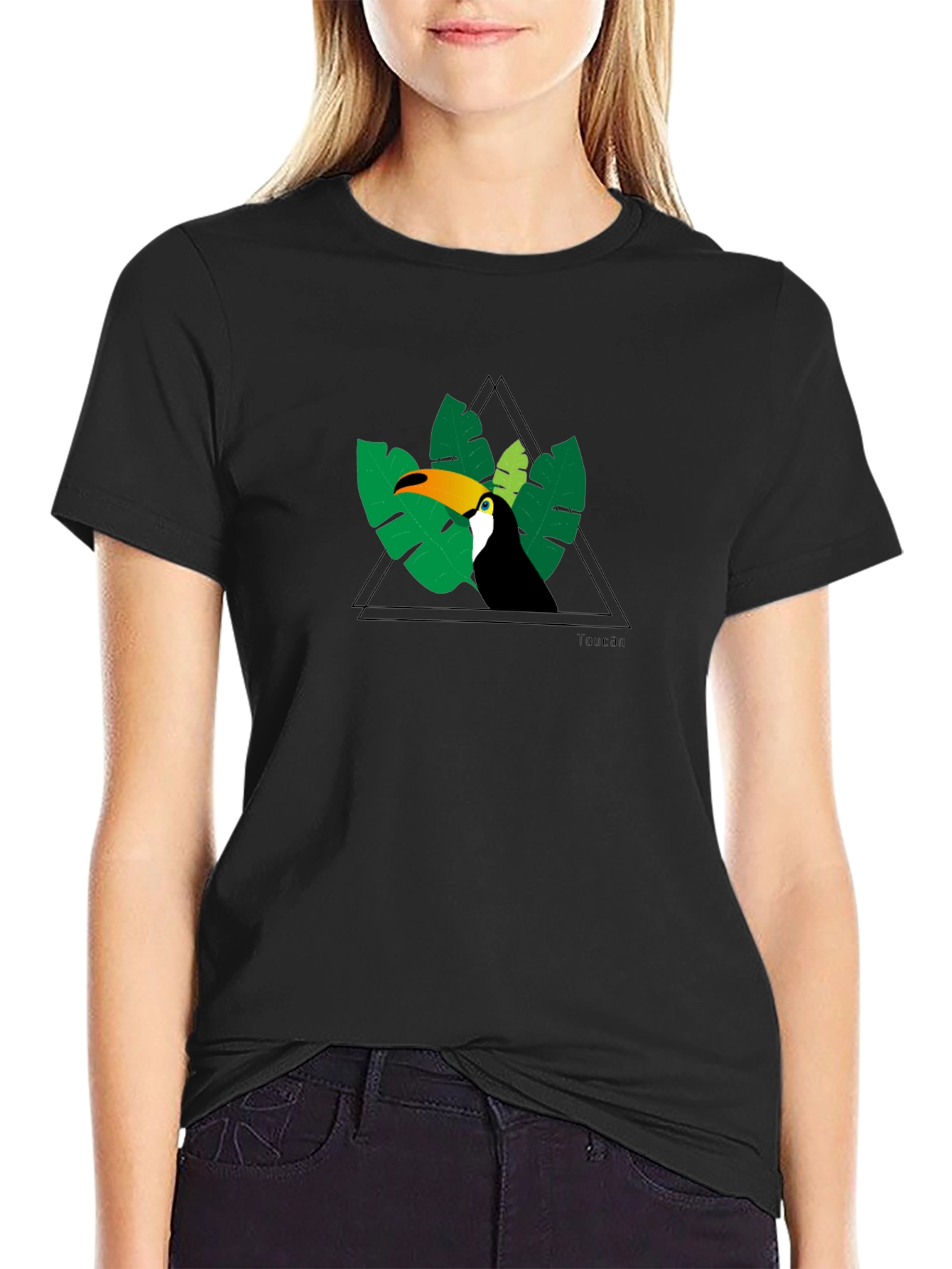 Toucan Graphic Tee - Tropical Bird Design