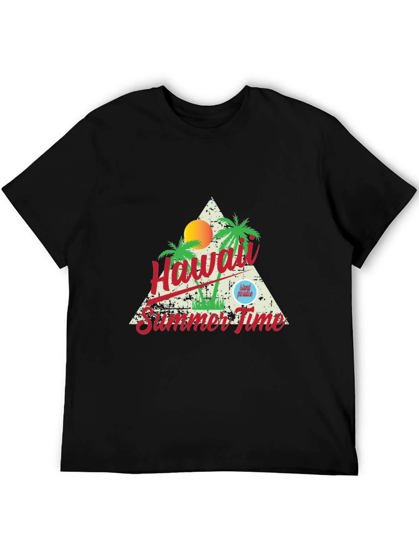Hawaii Summer Time Graphic T-Shirt