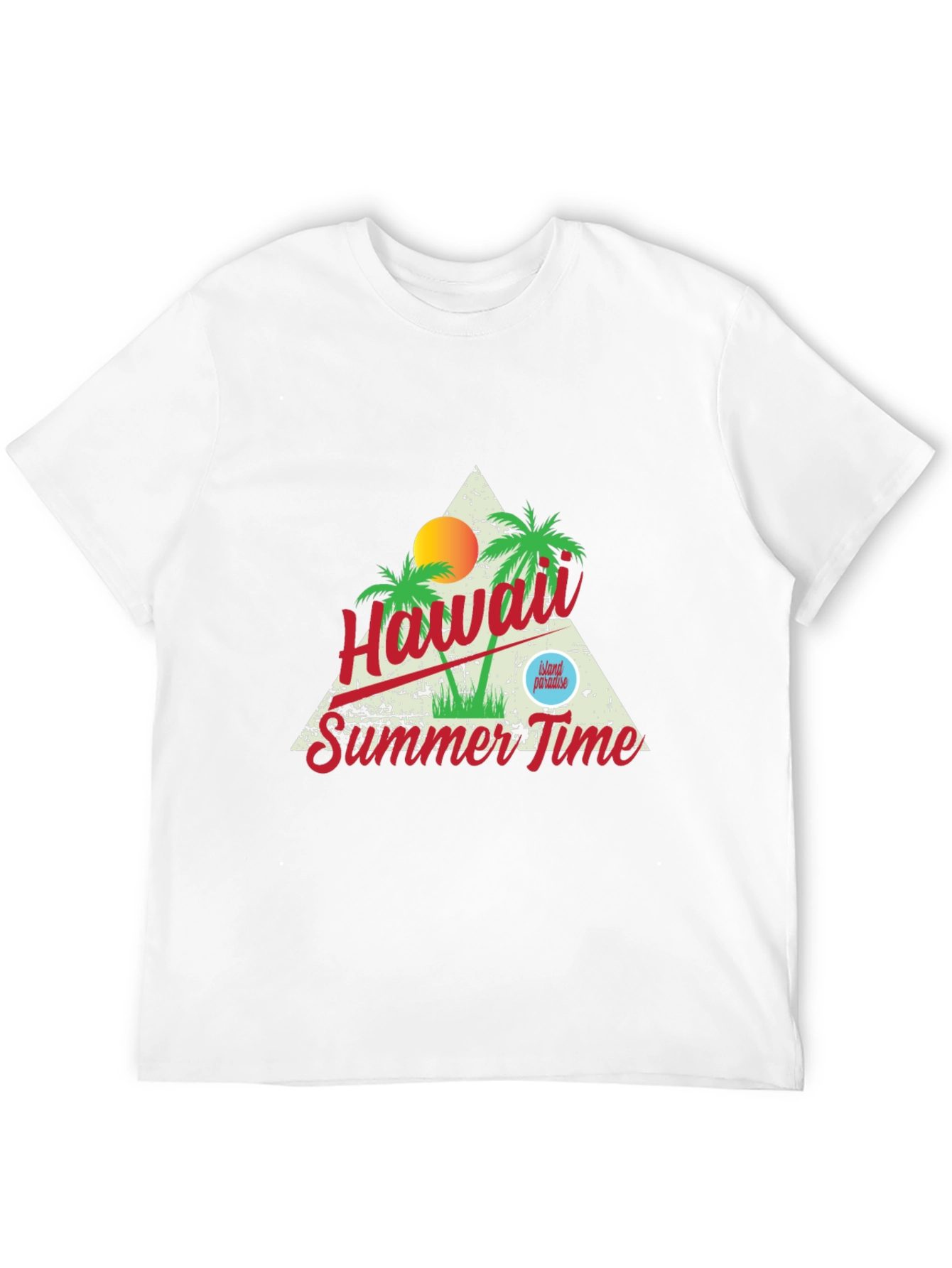 Hawaii Summer Time Graphic T-Shirt