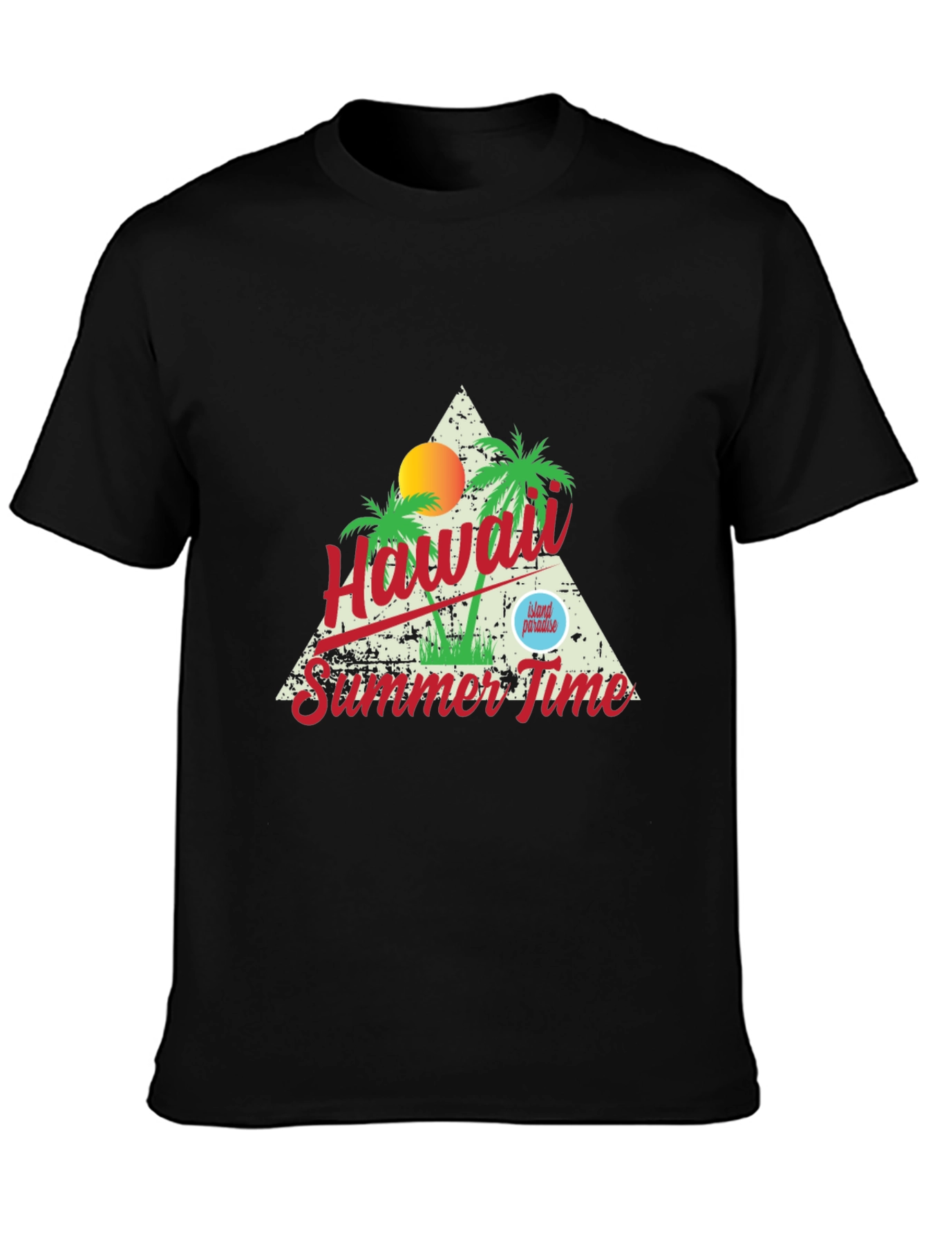 Hawaii Summer Time Graphic T-Shirt