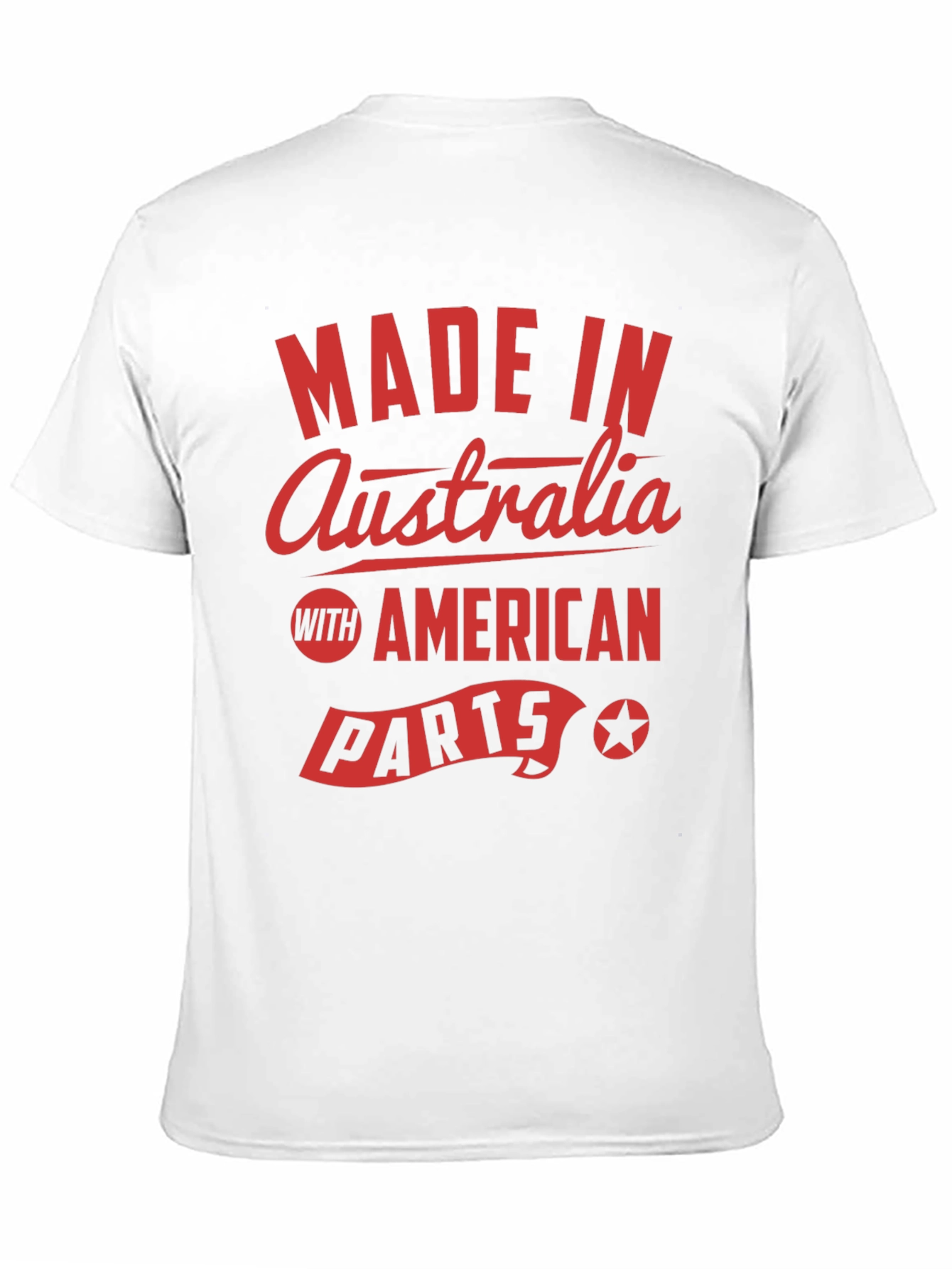 Made in Australia with American Parts Black T-Shirt