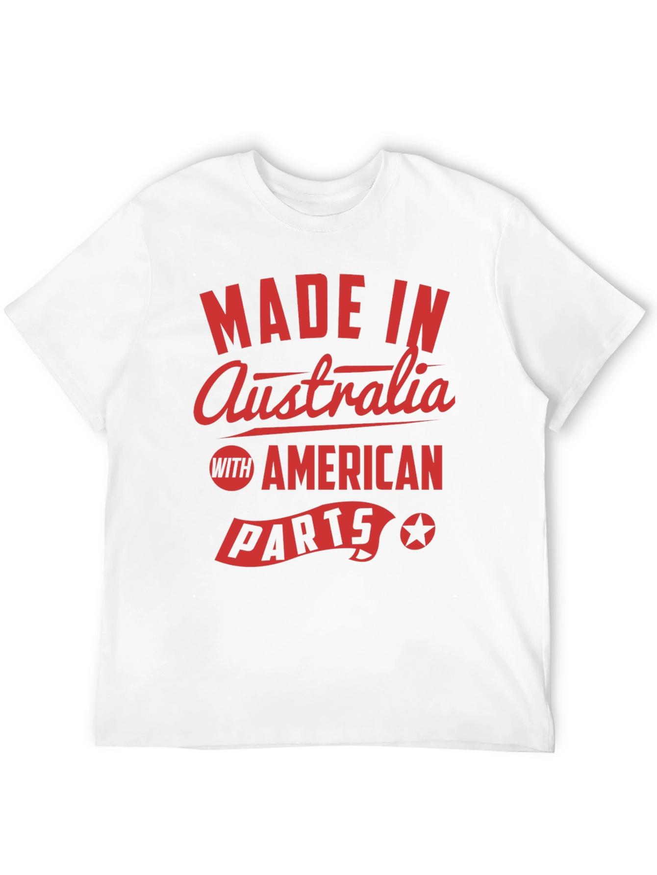 Made in Australia with American Parts Black T-Shirt
