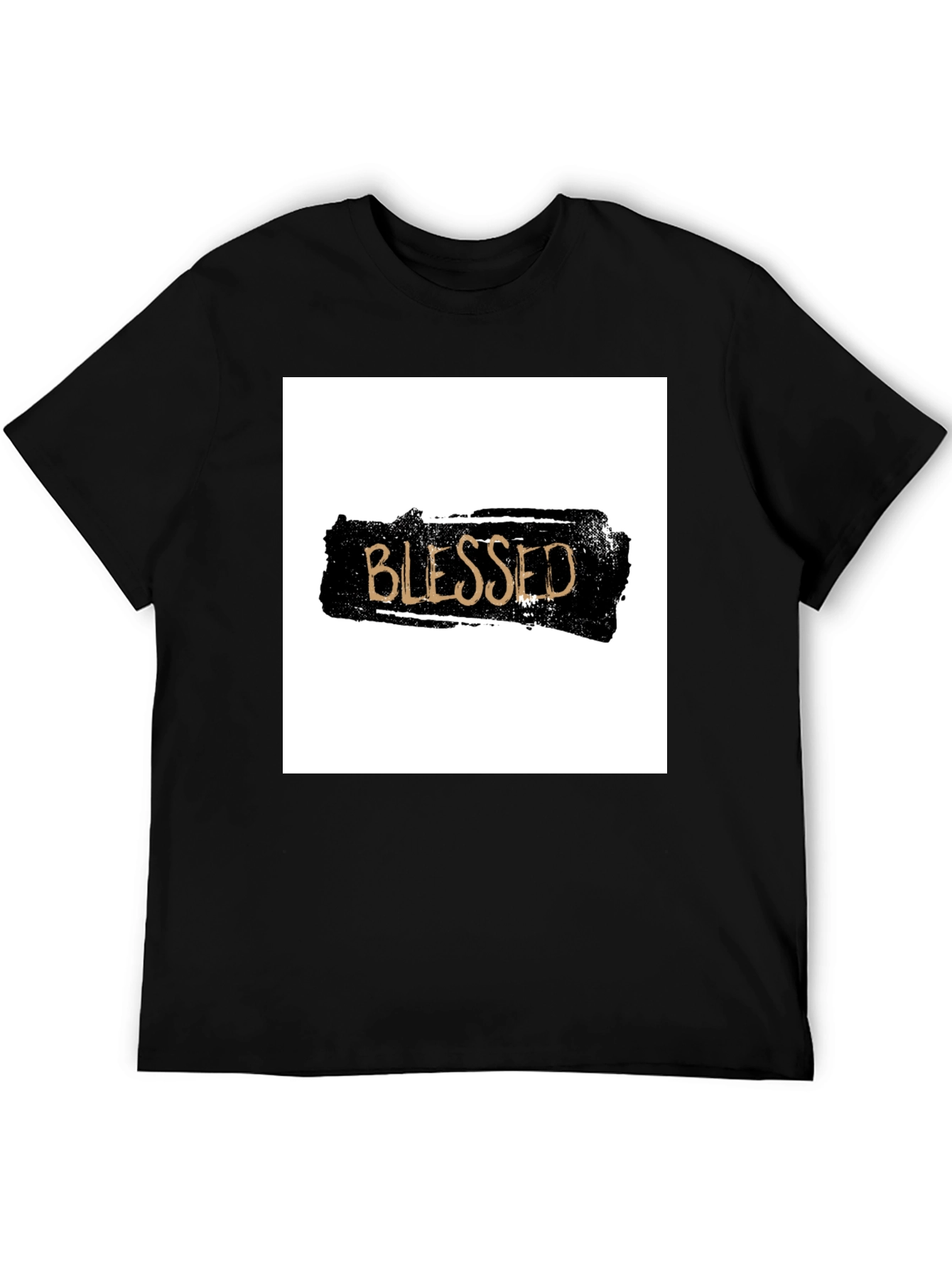 Blessed Graphic T-Shirt - Black Crew Neck Tee