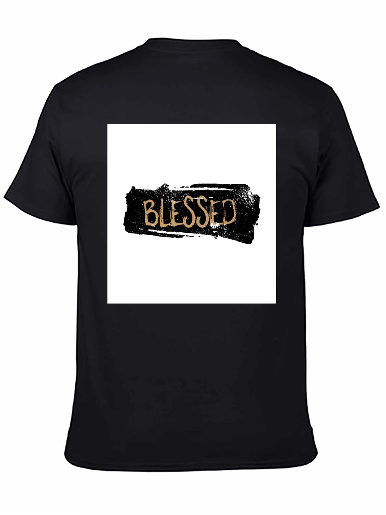 Blessed Graphic T-Shirt - Black Crew Neck Tee