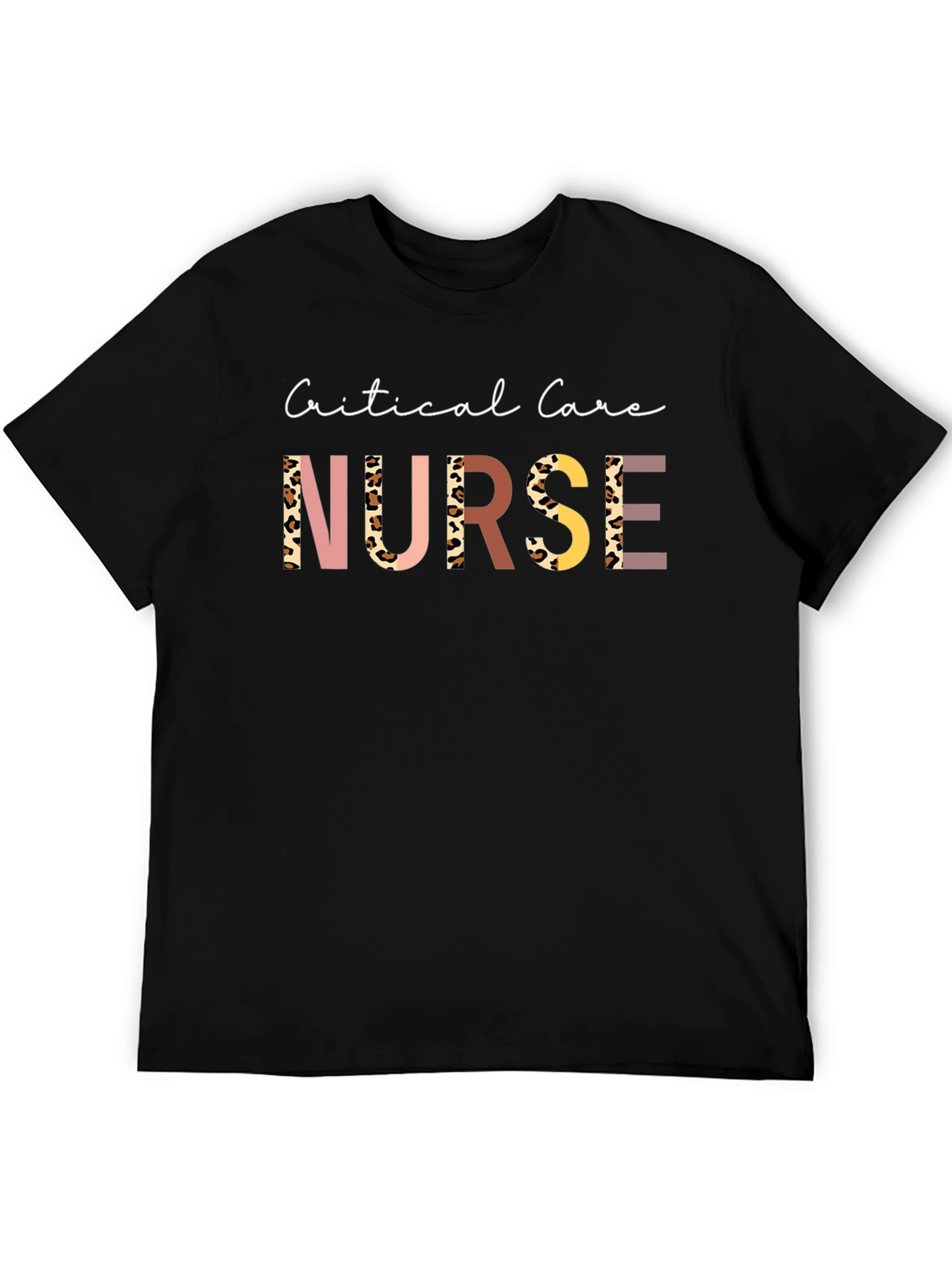 Critical Care Nurse Graphic Tee - Black