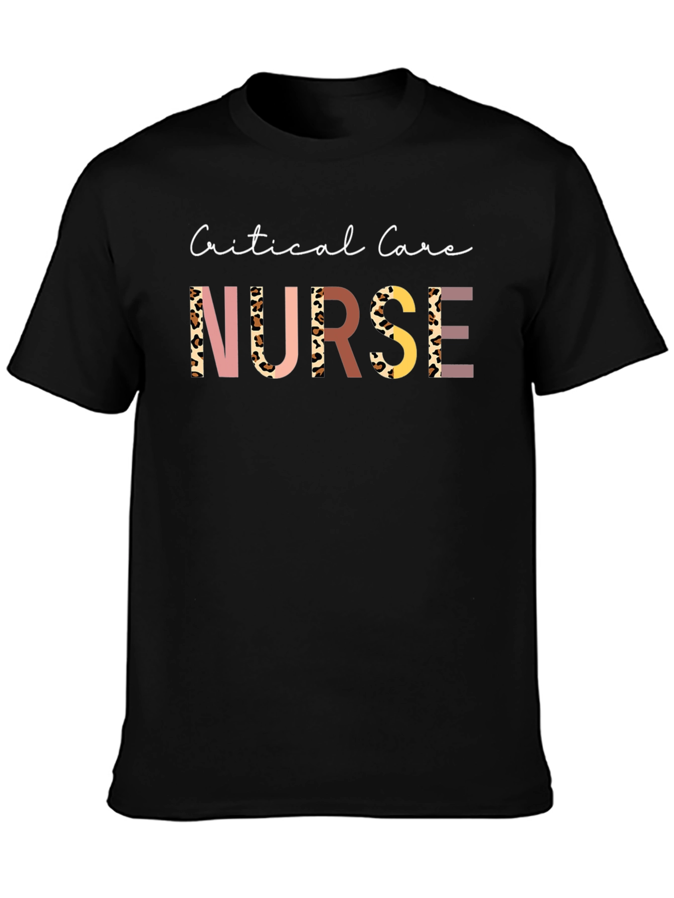 Critical Care Nurse Graphic Tee - Black