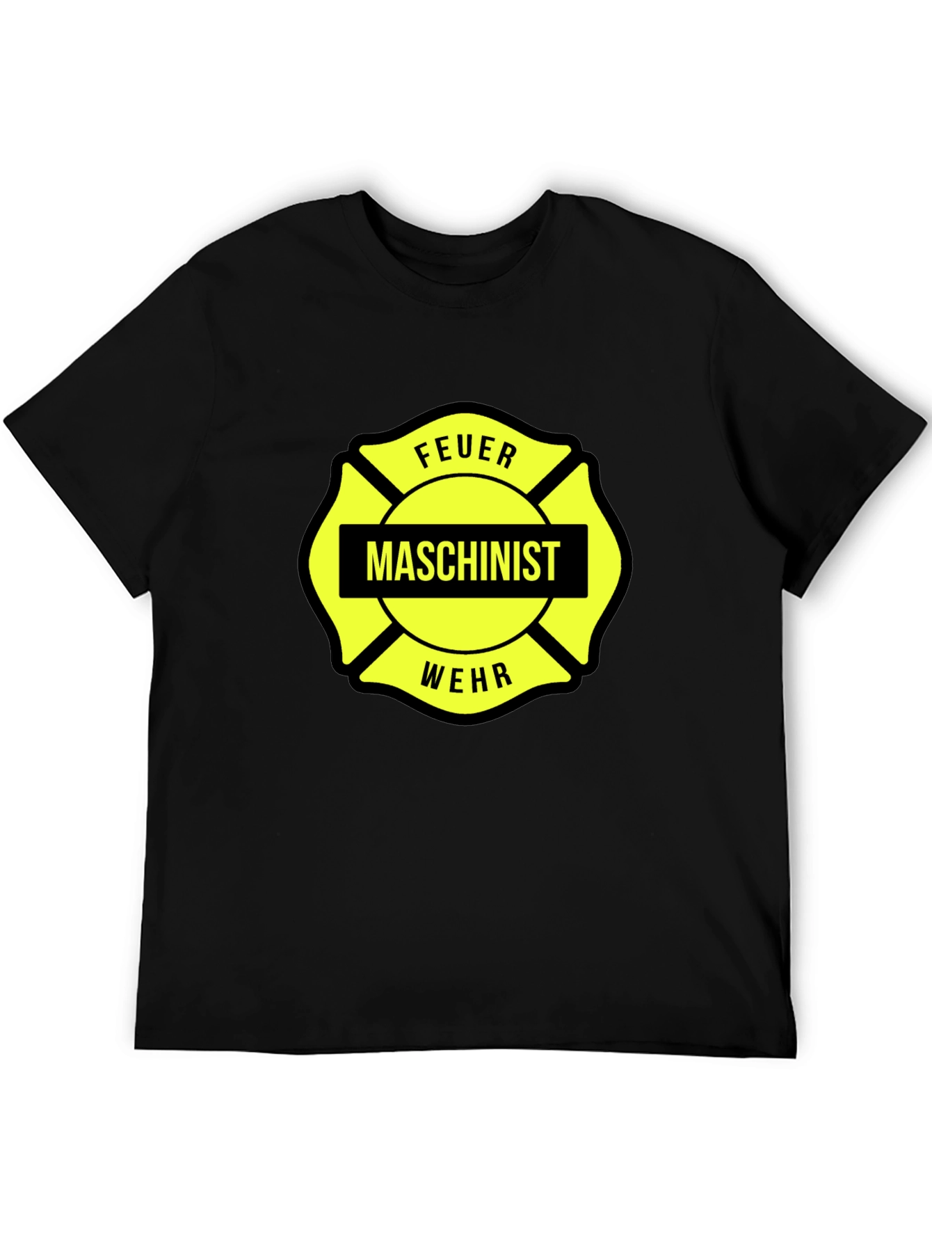 Feuer Maschinist Wehr Black T-Shirt