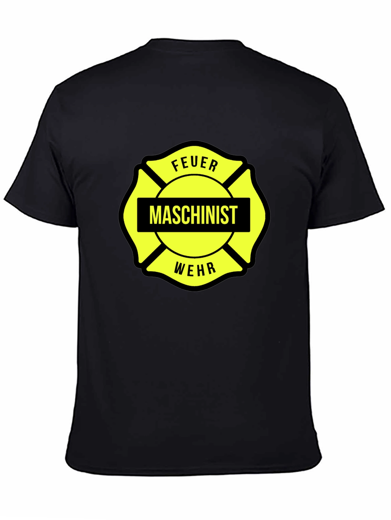 Feuer Maschinist Wehr Black T-Shirt