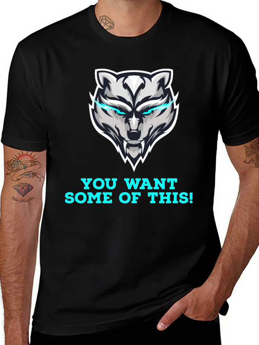 Bold Wolf Graphic T-Shirt - You Want Some of This!