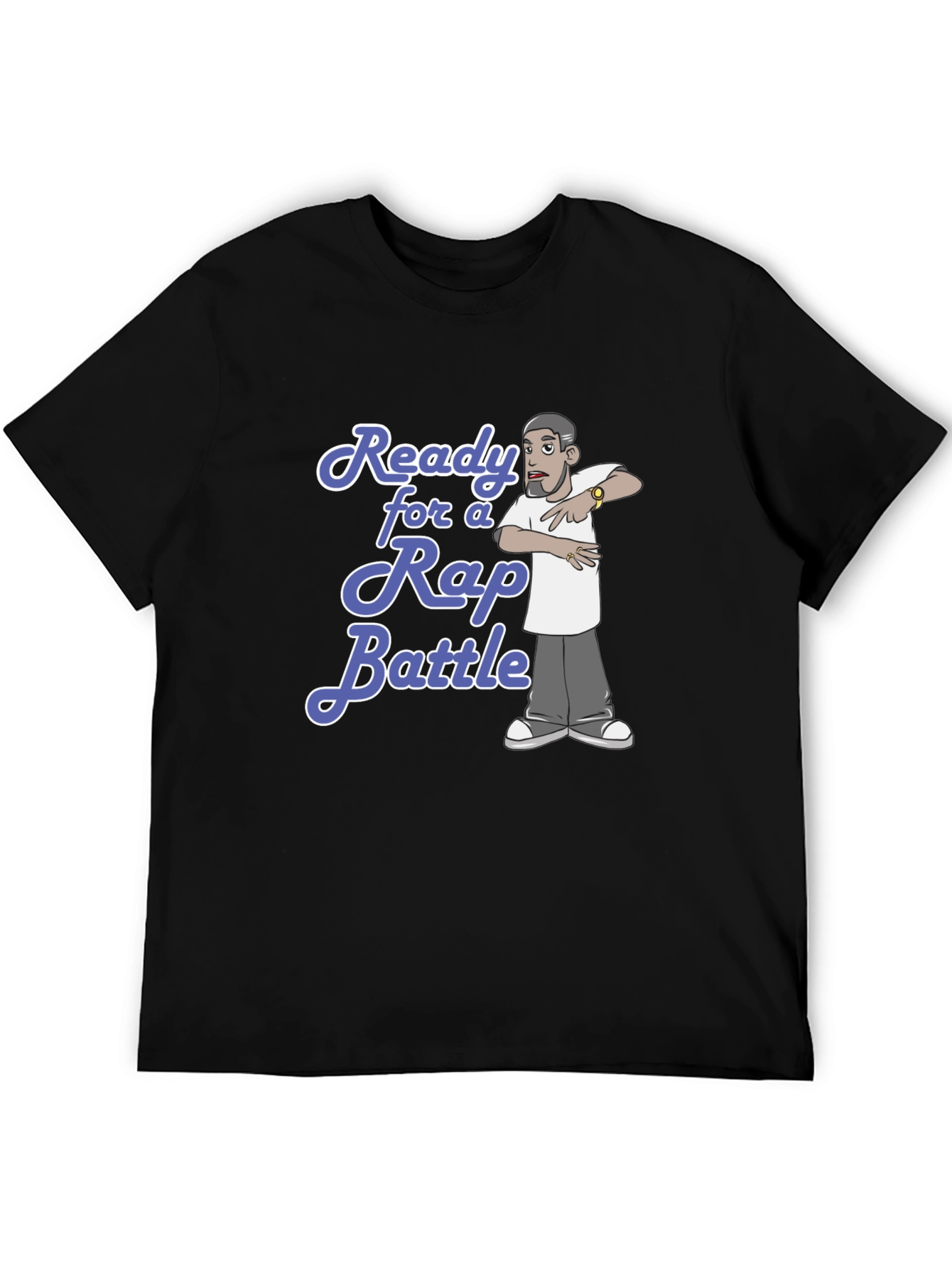 Ready for Rap Battle Black T-Shirt