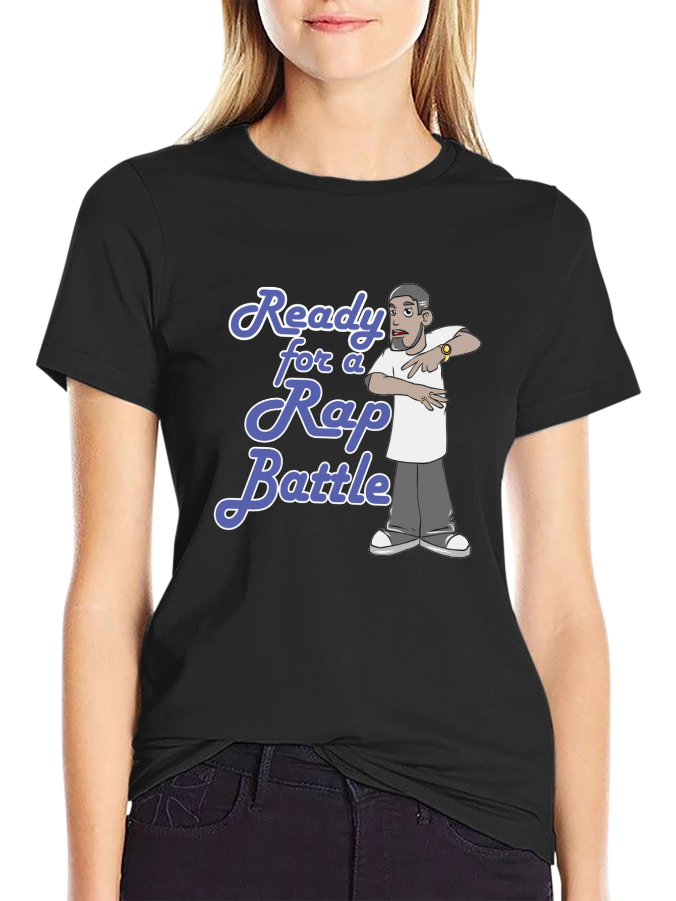 Ready for Rap Battle Black T-Shirt