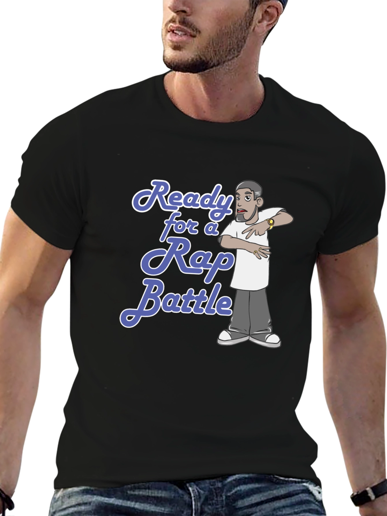 Ready for Rap Battle Black T-Shirt