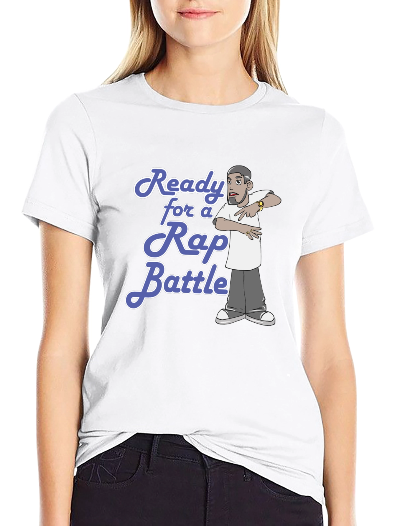 Ready for Rap Battle Black T-Shirt