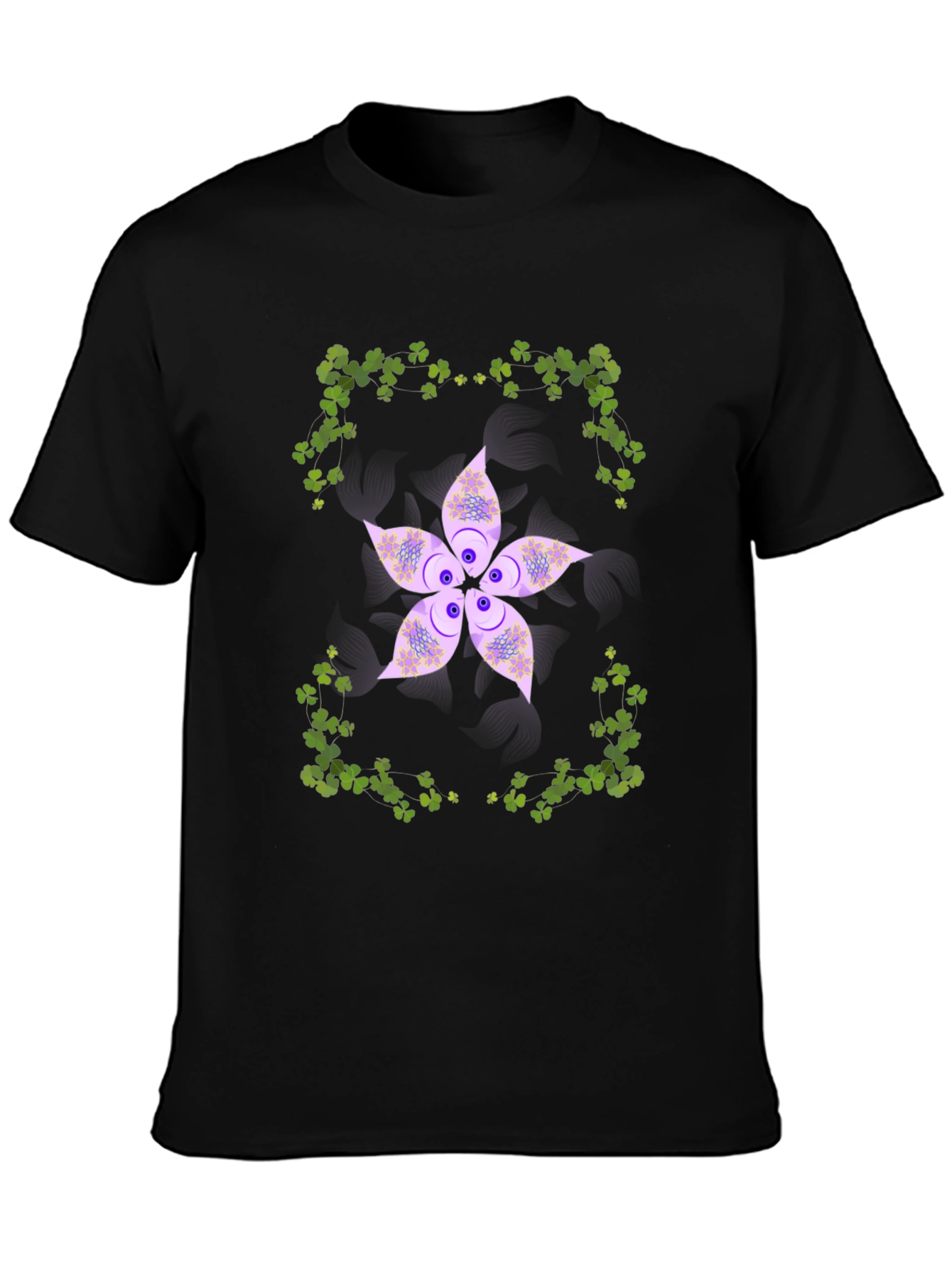 Floral Shamrock Graphic Tee - Lucky Style