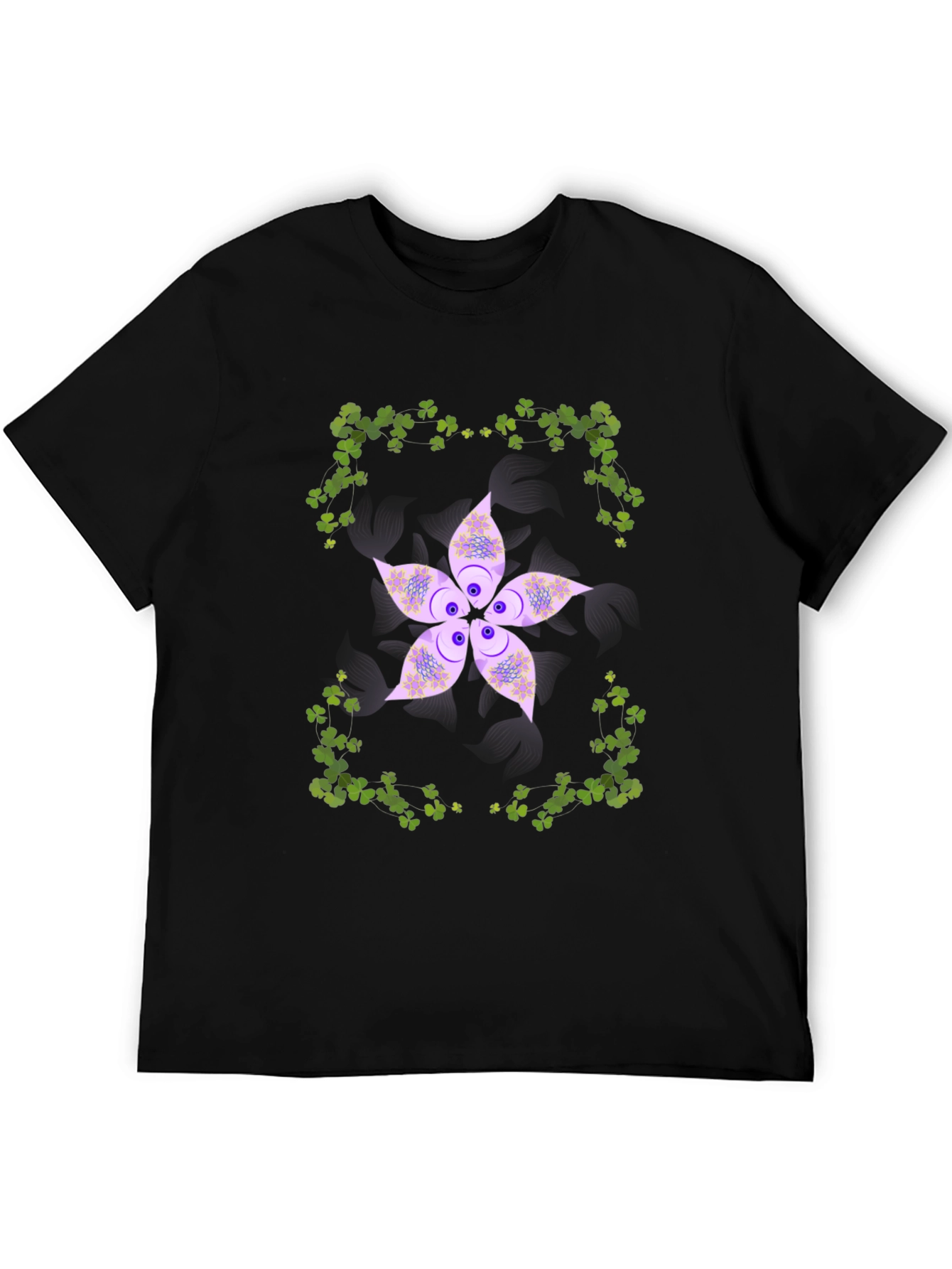 Floral Shamrock Graphic Tee - Lucky Style