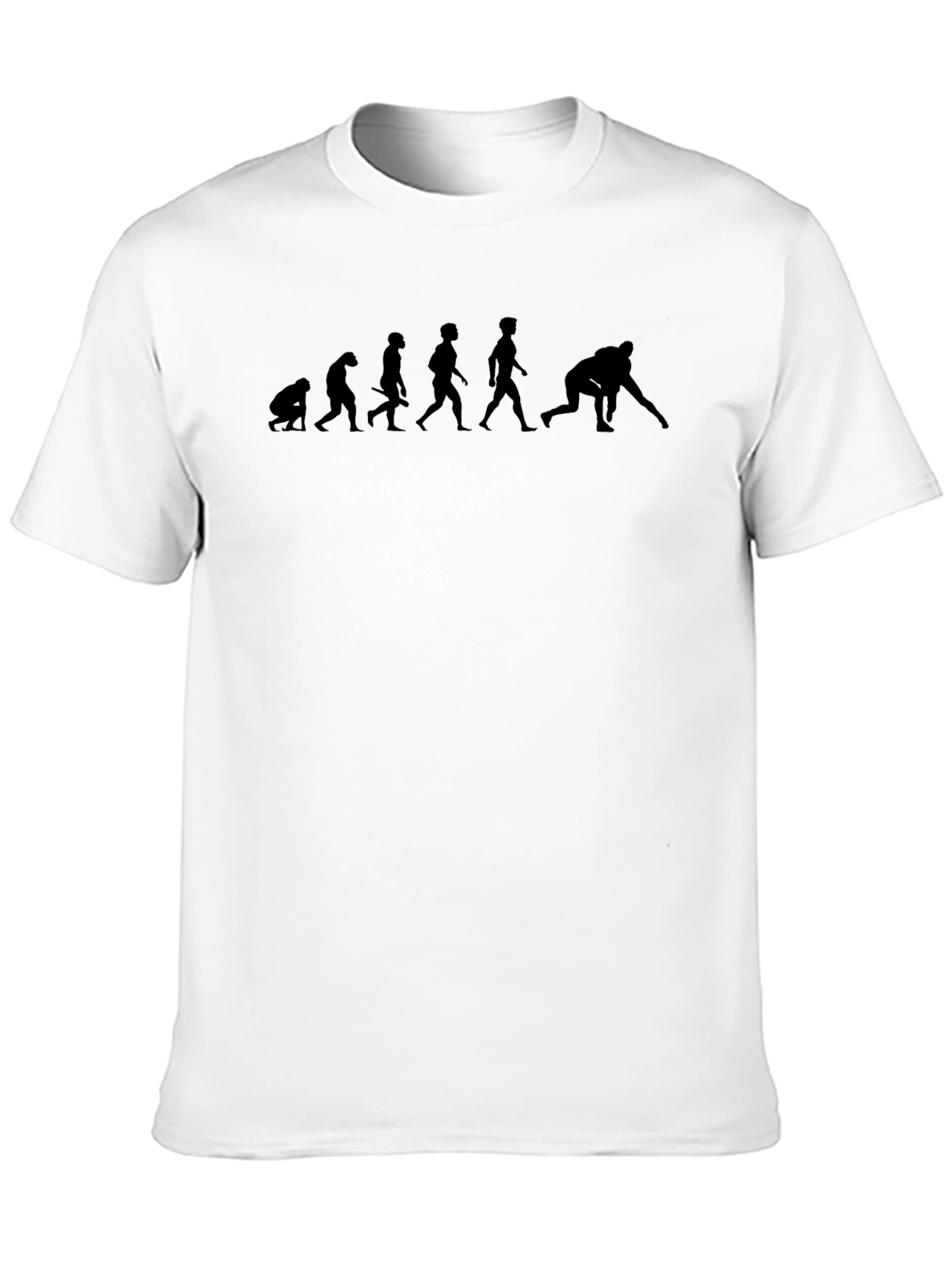 Evolution of a Curler Black T-Shirt