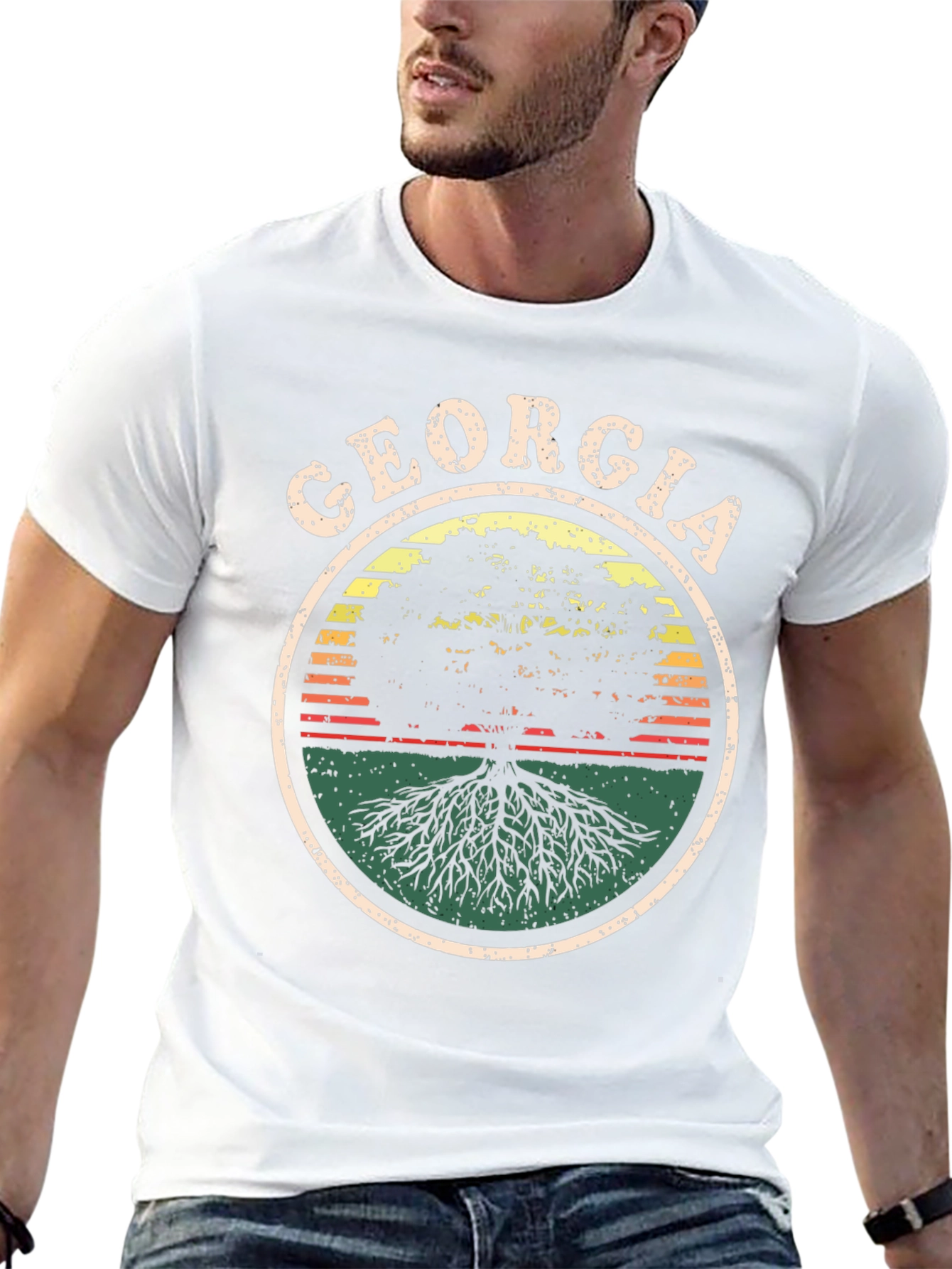 Georgia Roots Graphic Tee - Nature Inspired Shirt