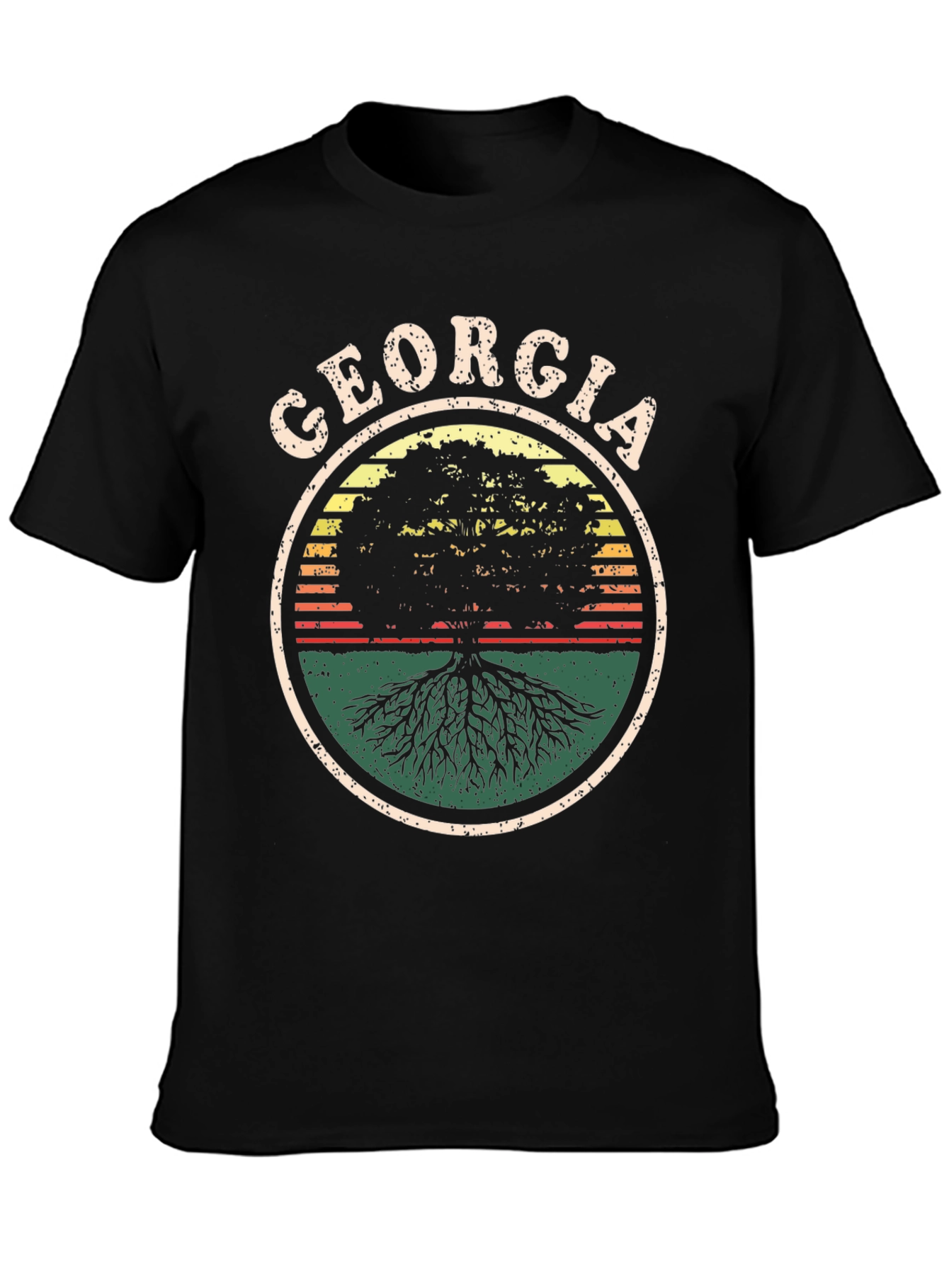 Georgia Roots Graphic Tee - Nature Inspired Shirt