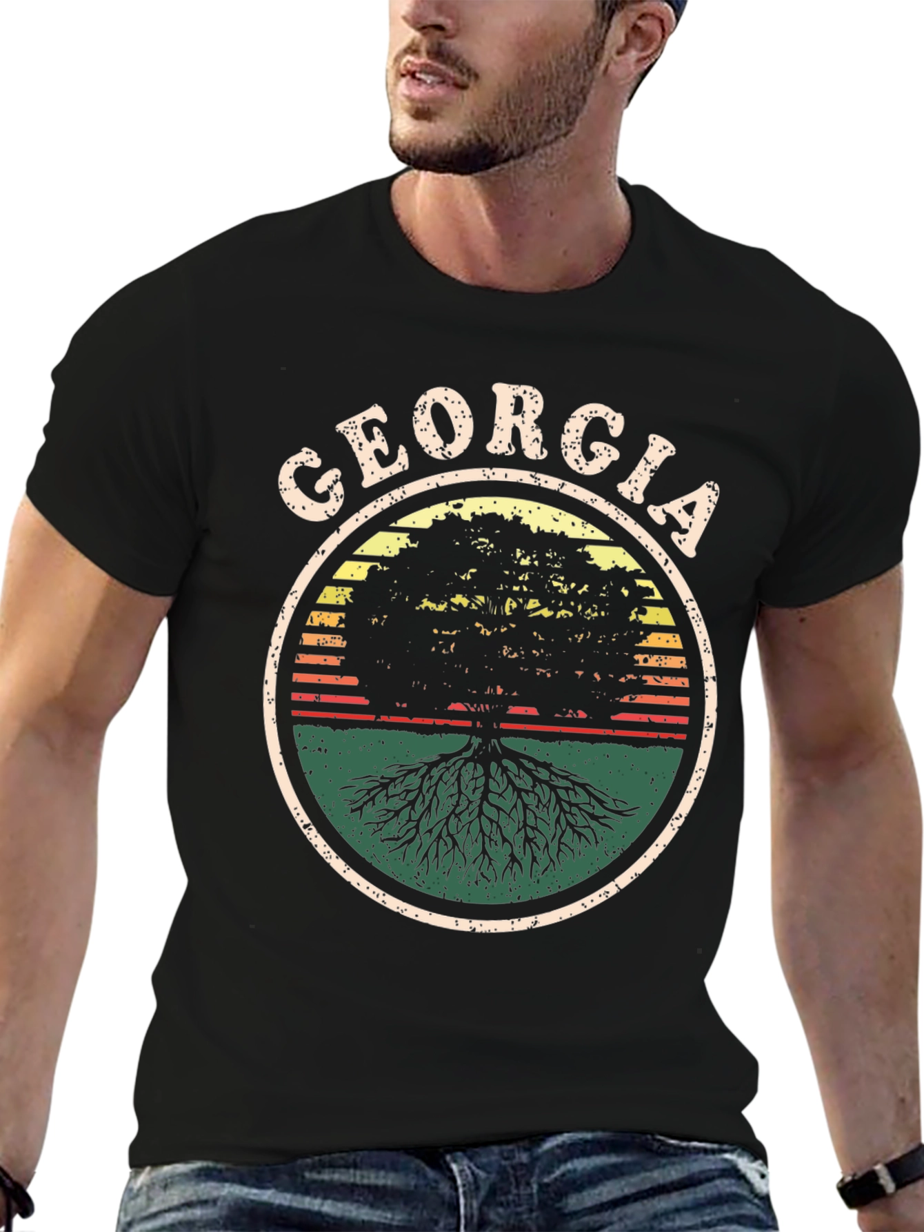 Georgia Roots Graphic Tee - Nature Inspired Shirt