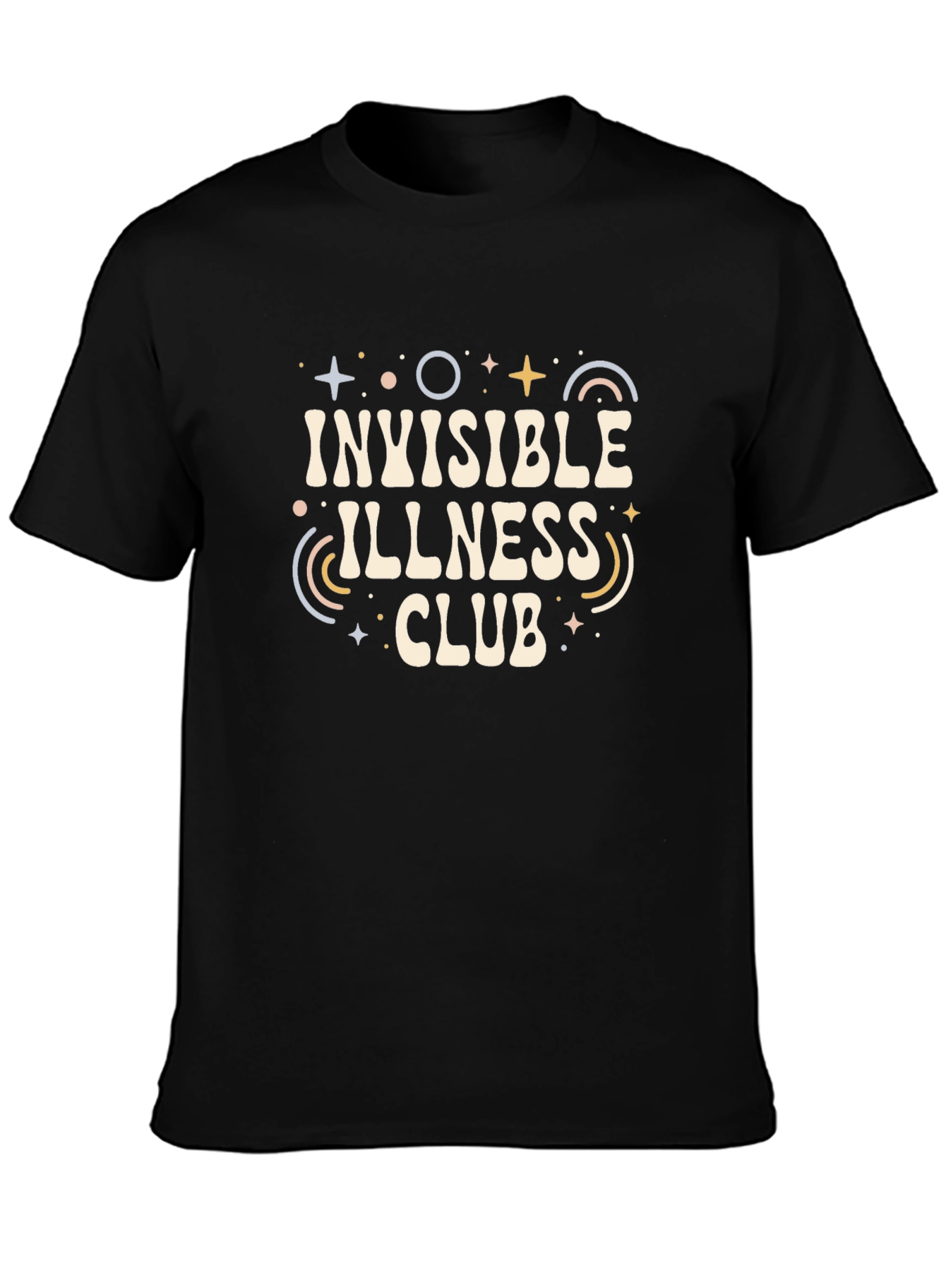 Invisible Illness Club Black T-Shirt