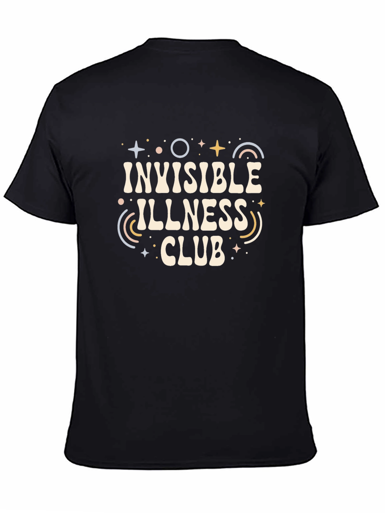 Invisible Illness Club Black T-Shirt