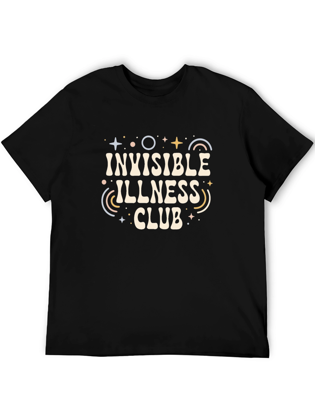 Invisible Illness Club Black T-Shirt