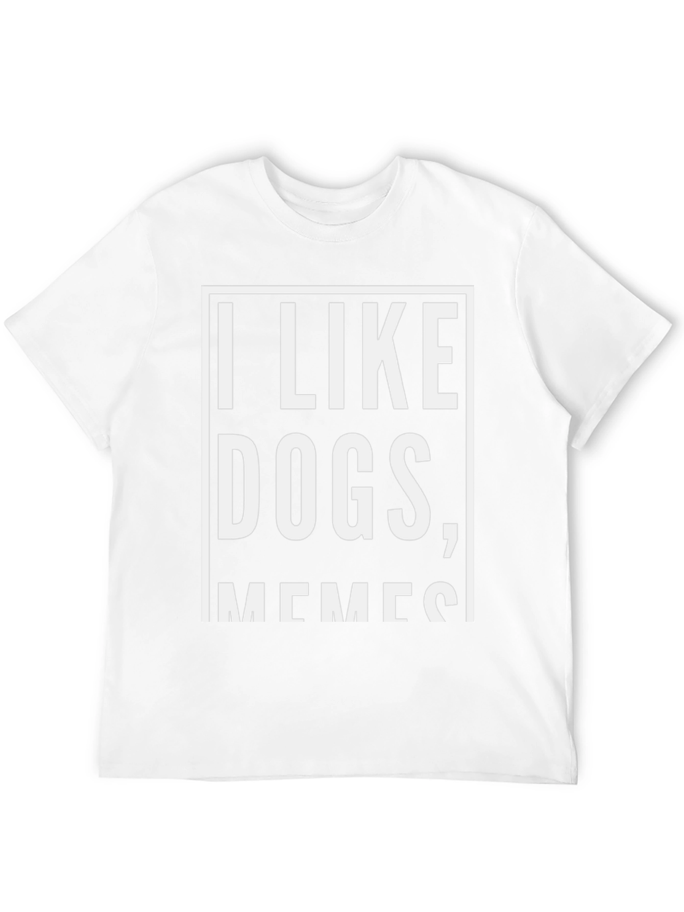 I Like Dogs Memes Black Graphic T-Shirt