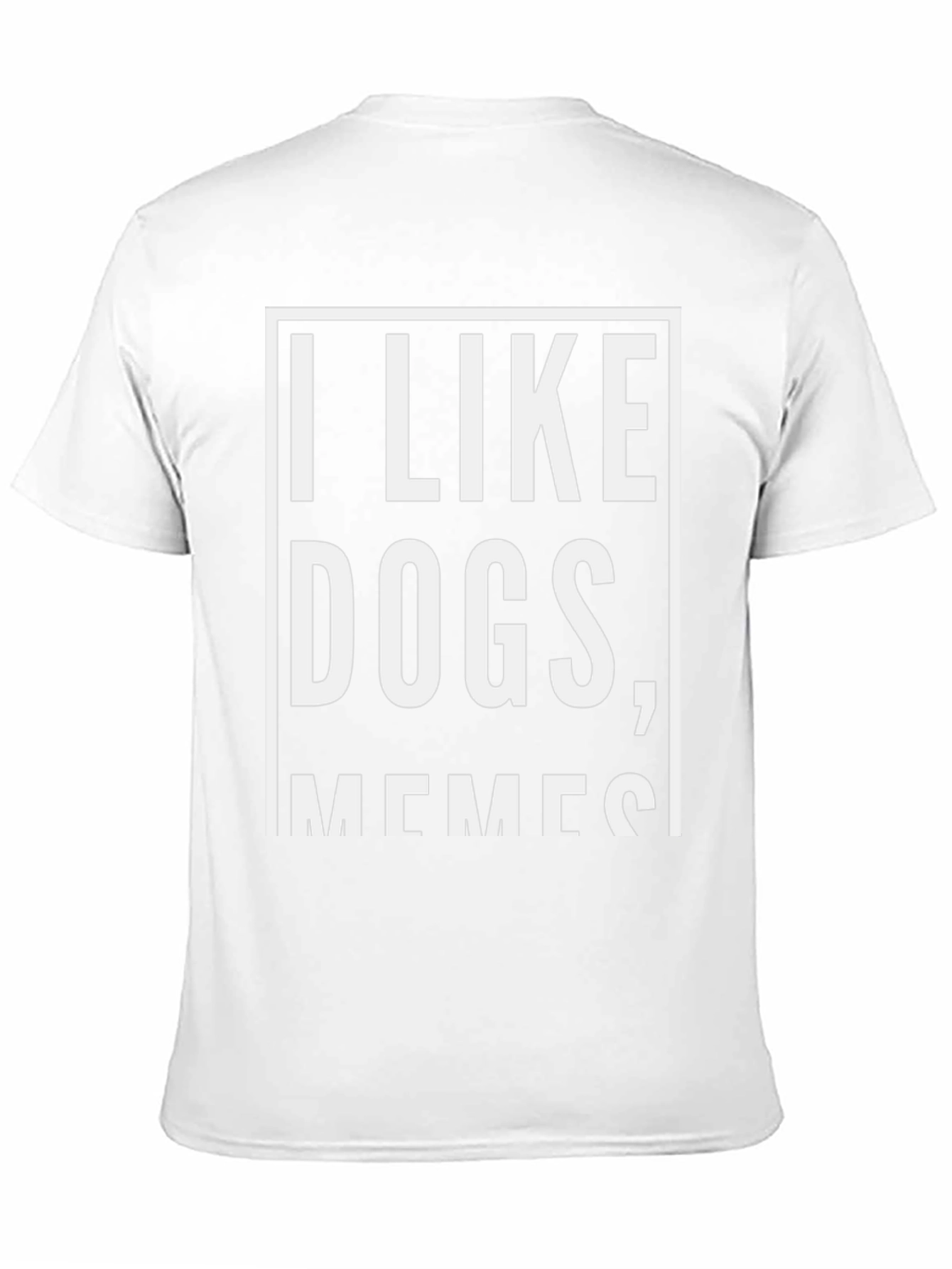 I Like Dogs Memes Black Graphic T-Shirt
