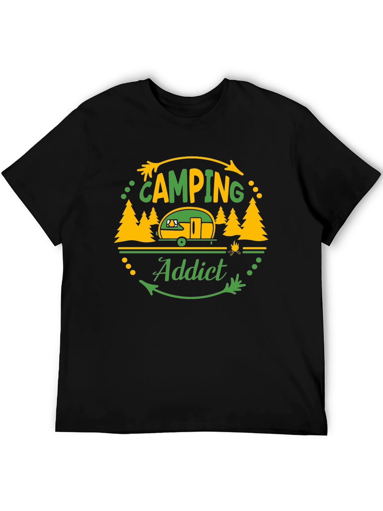 Camping Addict Graphic T-Shirt