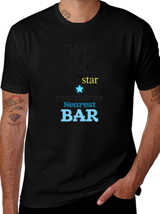 Twinkle Star Bar T-Shirt - Funny Novelty Tee