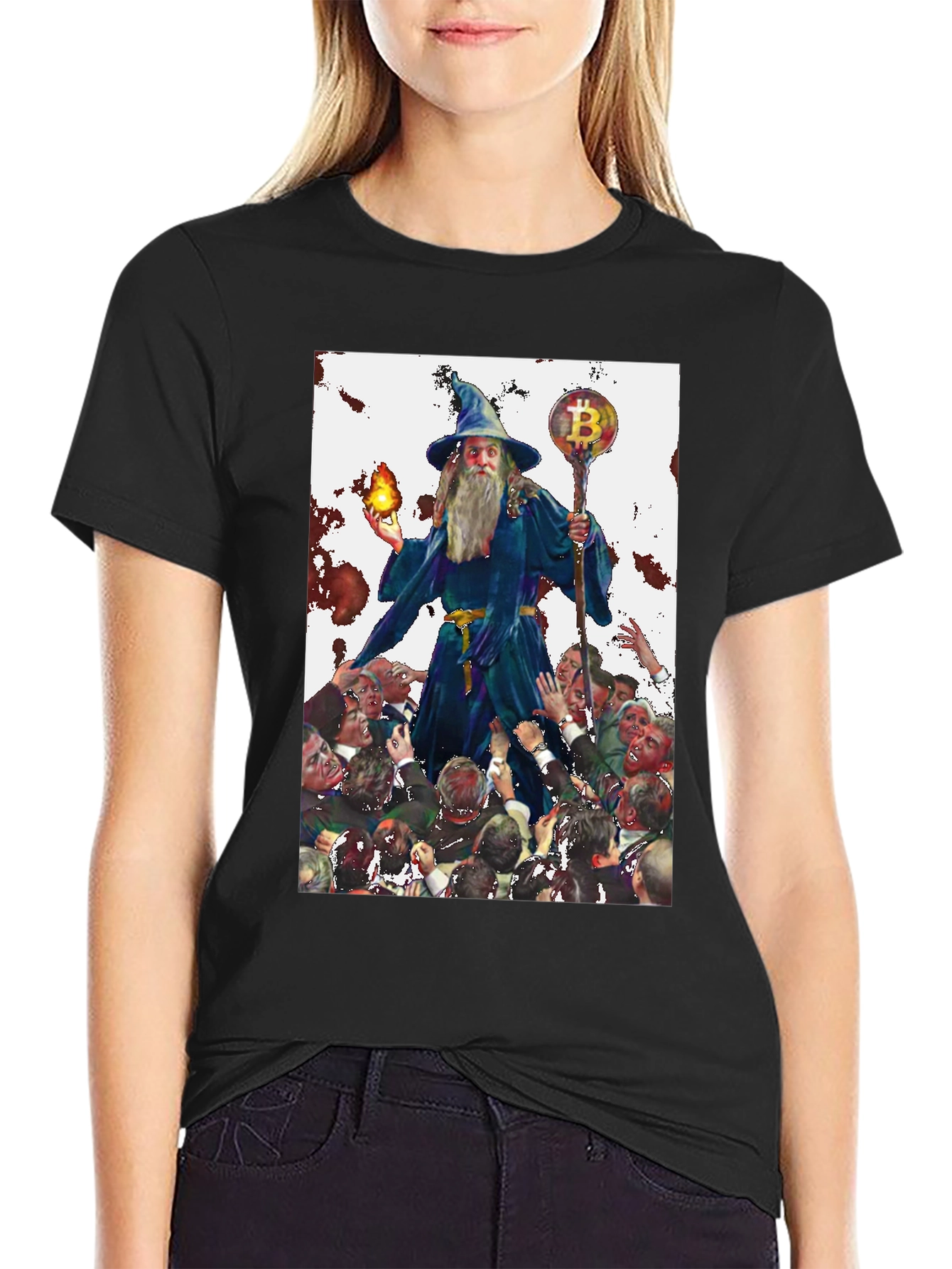 Bitcoin Wizard Black T-Shirt