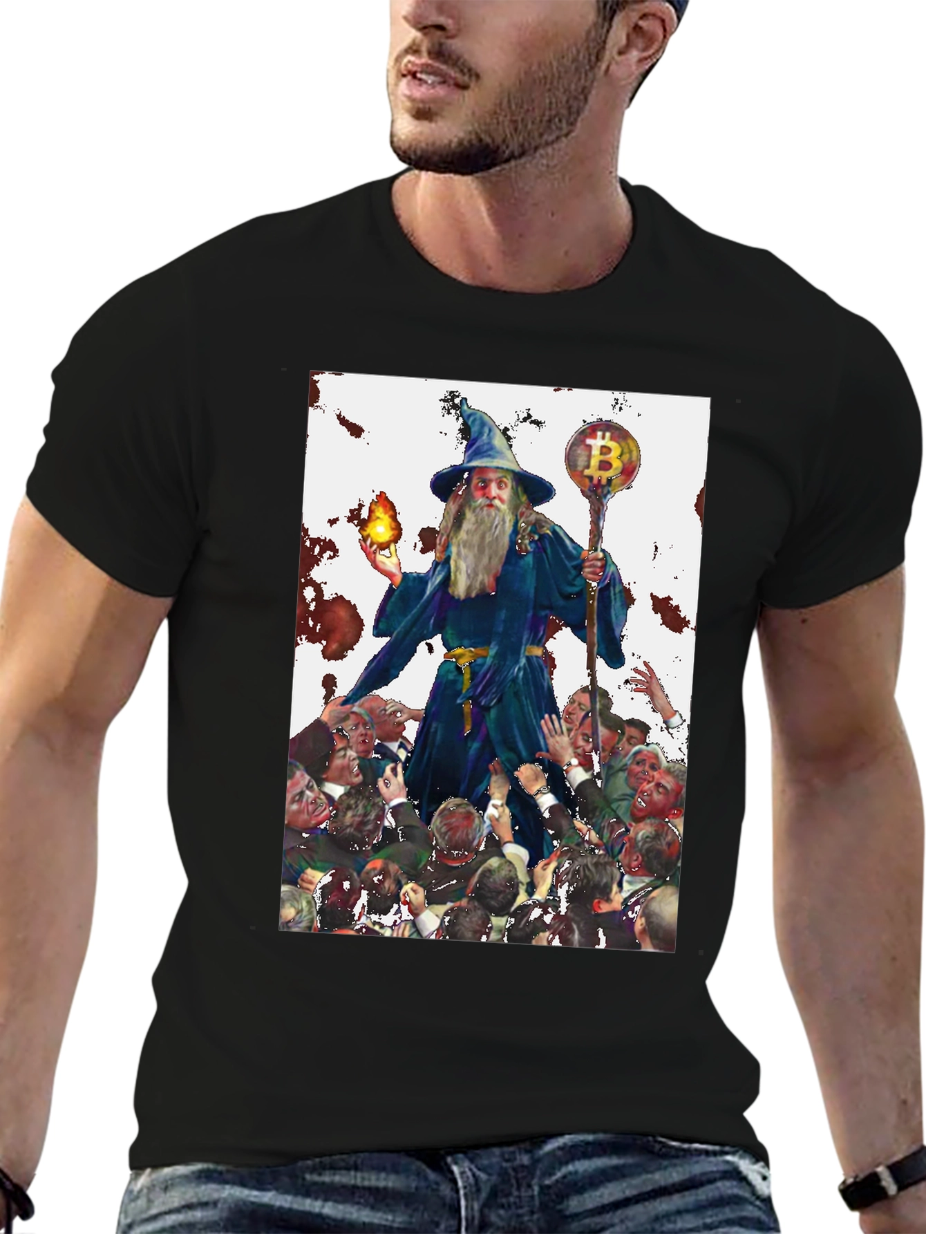 Bitcoin Wizard Black T-Shirt