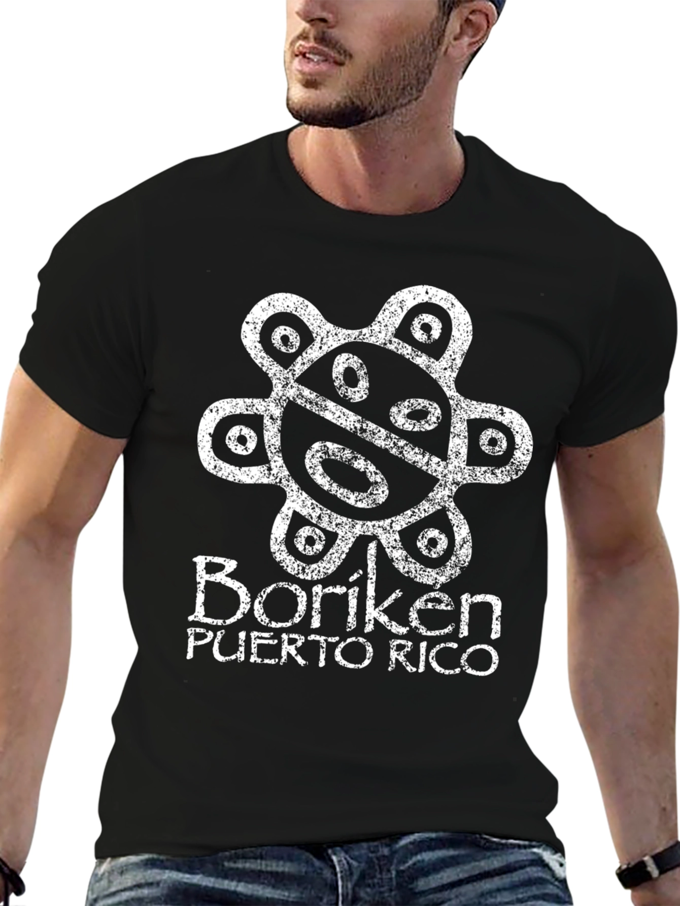 Boriken Puerto Rico T-Shirt Black Graphic Tee