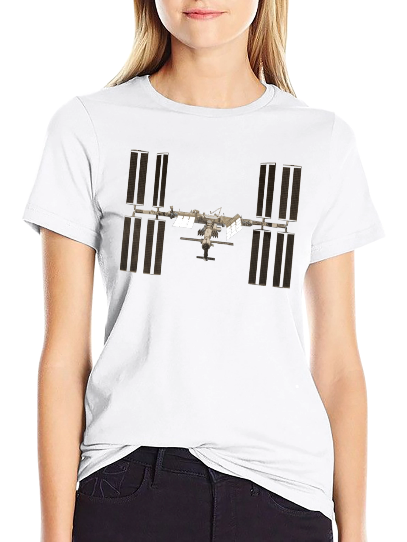 International Space Station Black Graphic T-Shirt