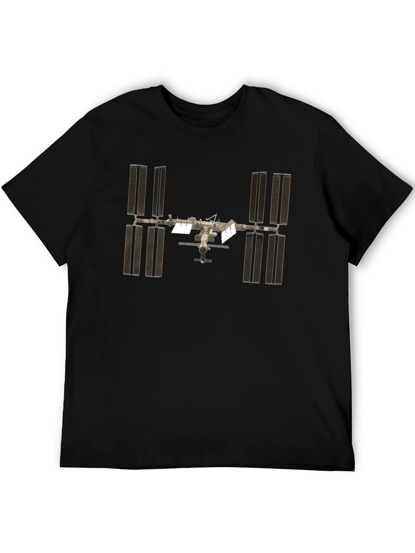 International Space Station Black Graphic T-Shirt