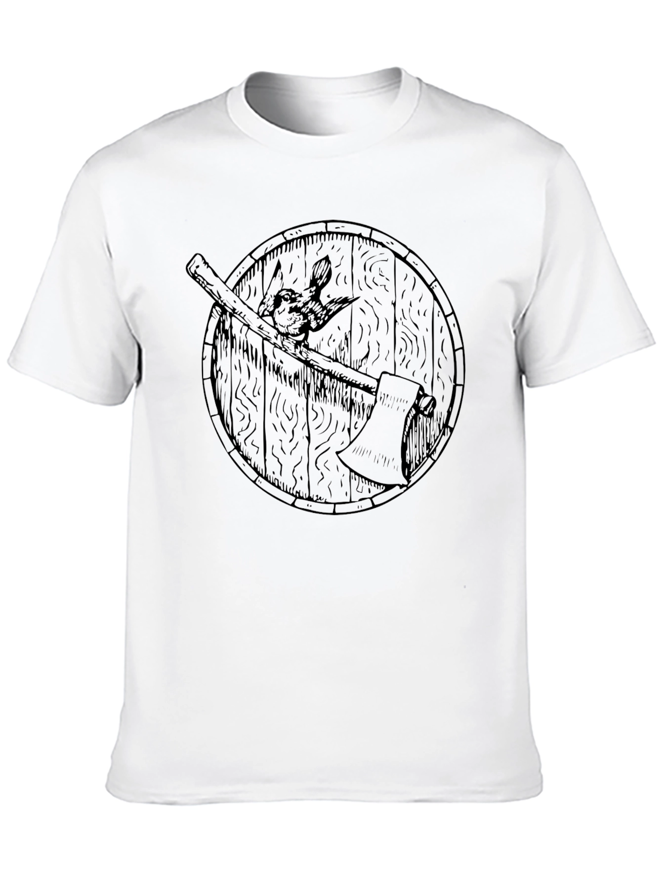 Viking Axe & Shield Graphic Tee - Dark
