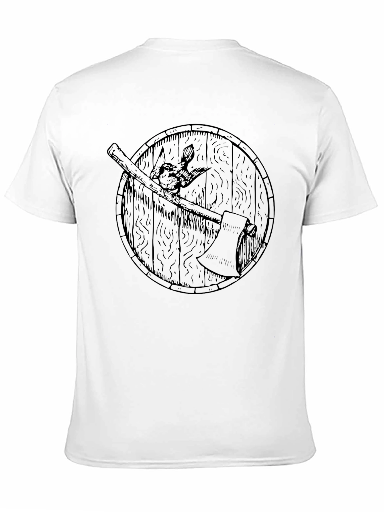 Viking Axe & Shield Graphic Tee - Dark