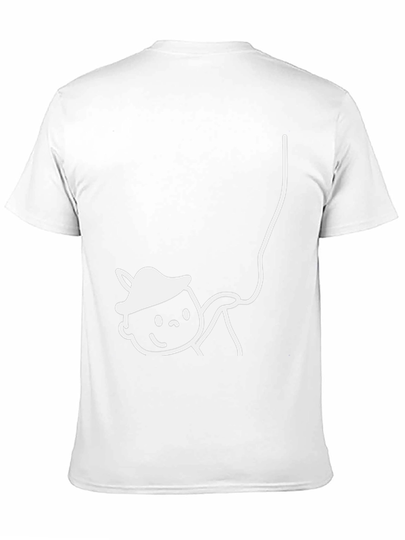 Cartoon Character T-Shirt - Black Casual Tee