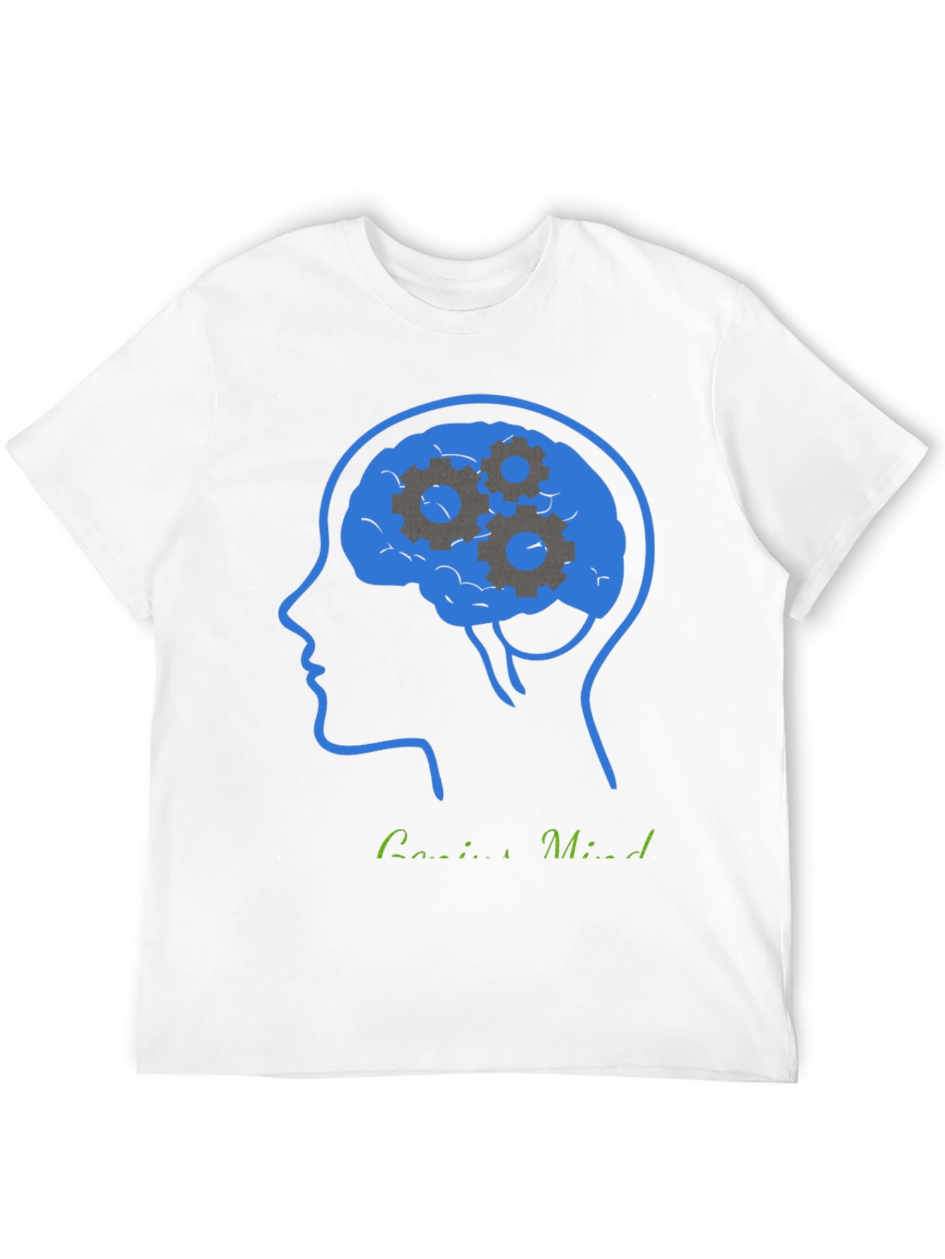 Genius Mind T-Shirt - Brain Gears Design