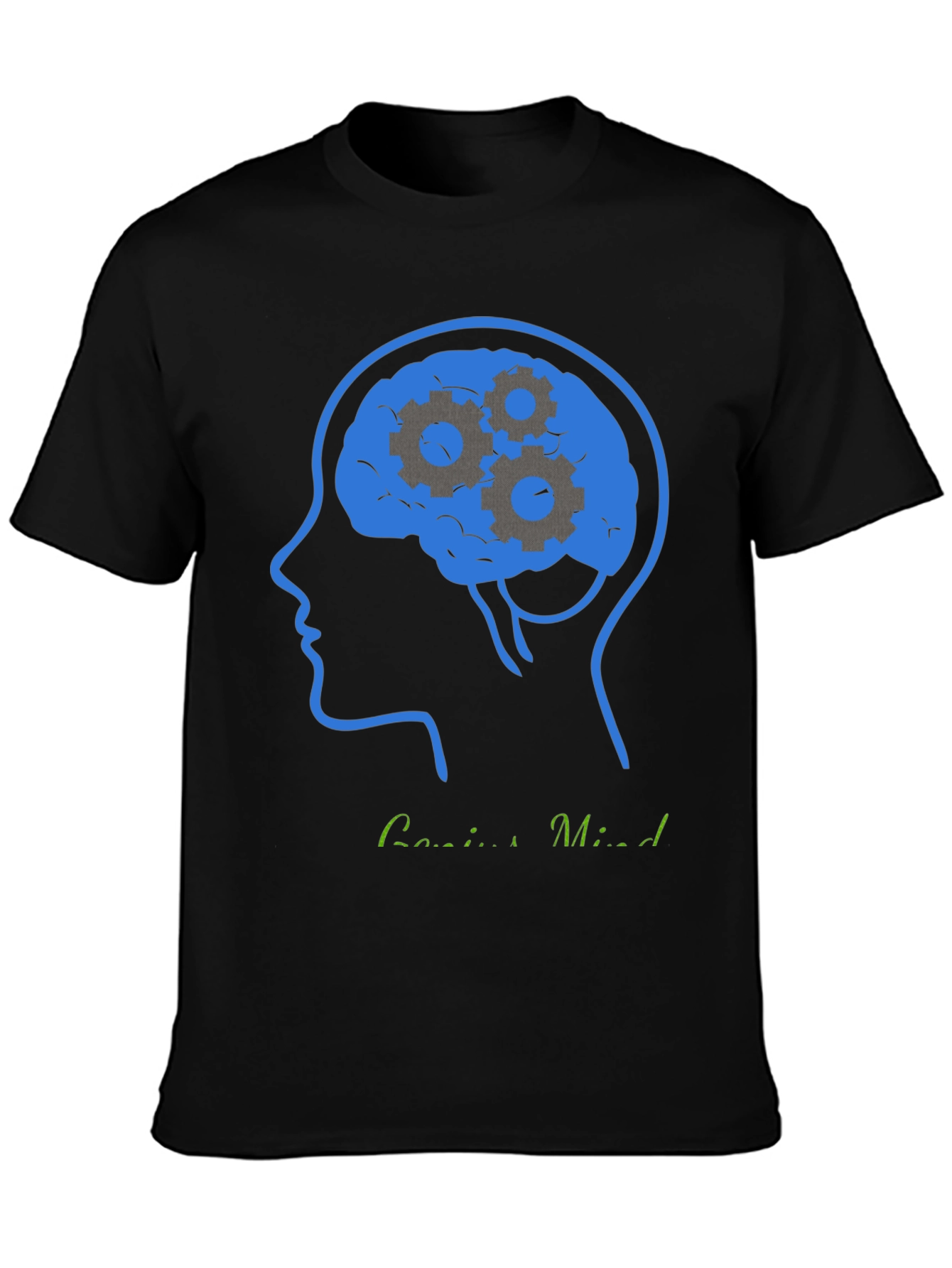 Genius Mind T-Shirt - Brain Gears Design