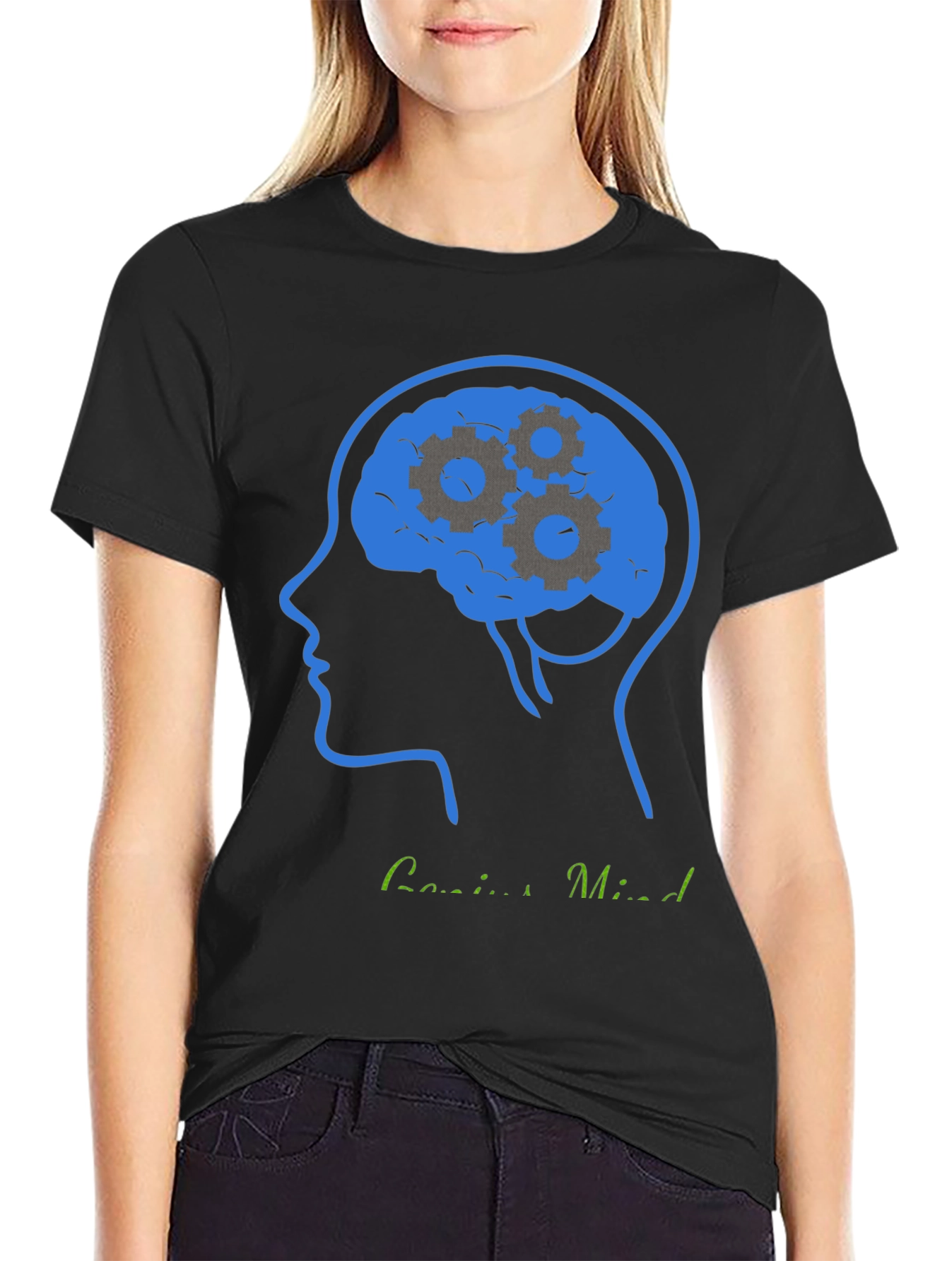 Genius Mind T-Shirt - Brain Gears Design