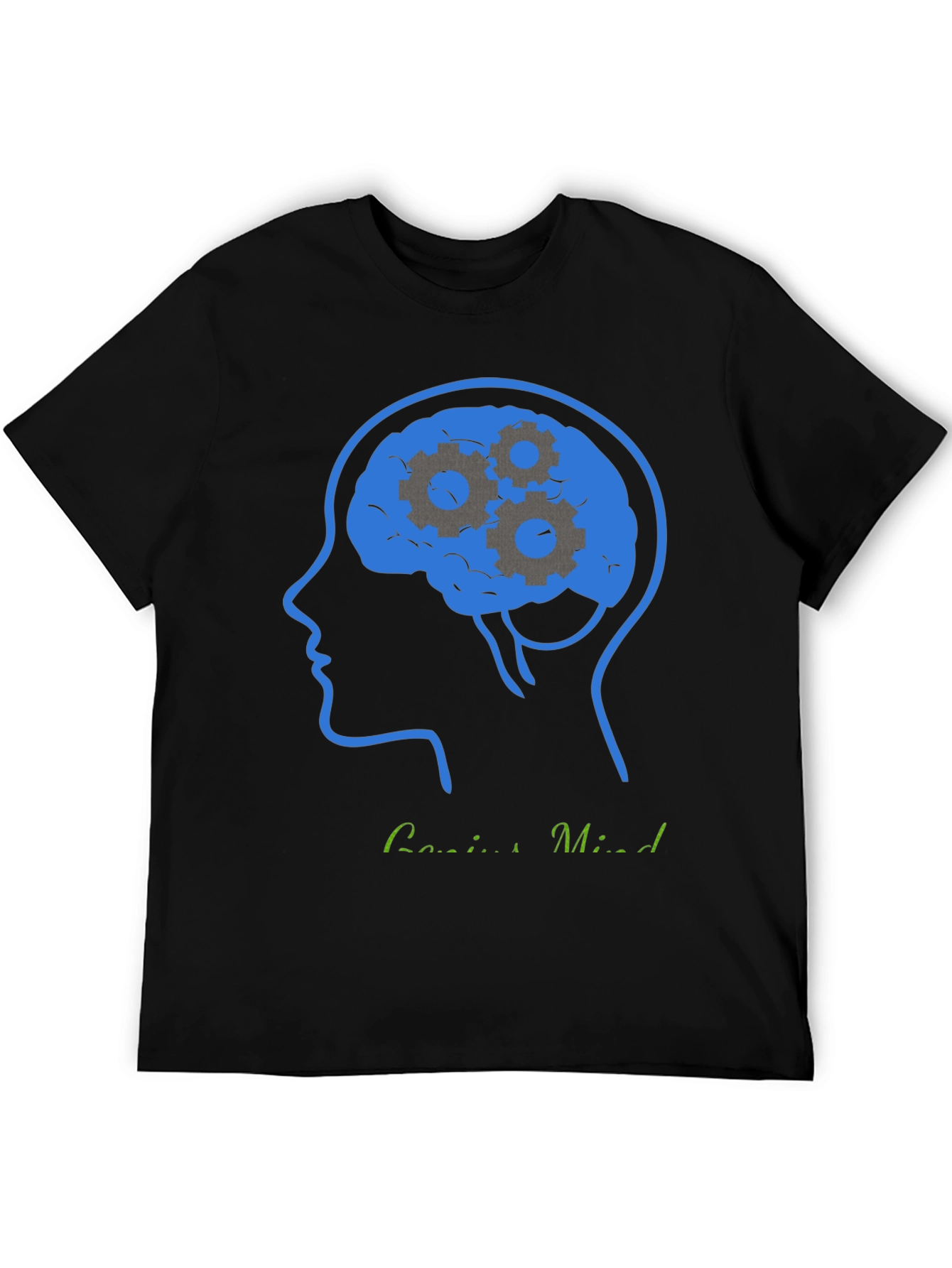 Genius Mind T-Shirt - Brain Gears Design