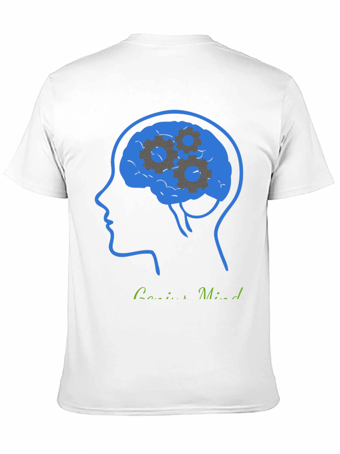Genius Mind T-Shirt - Brain Gears Design