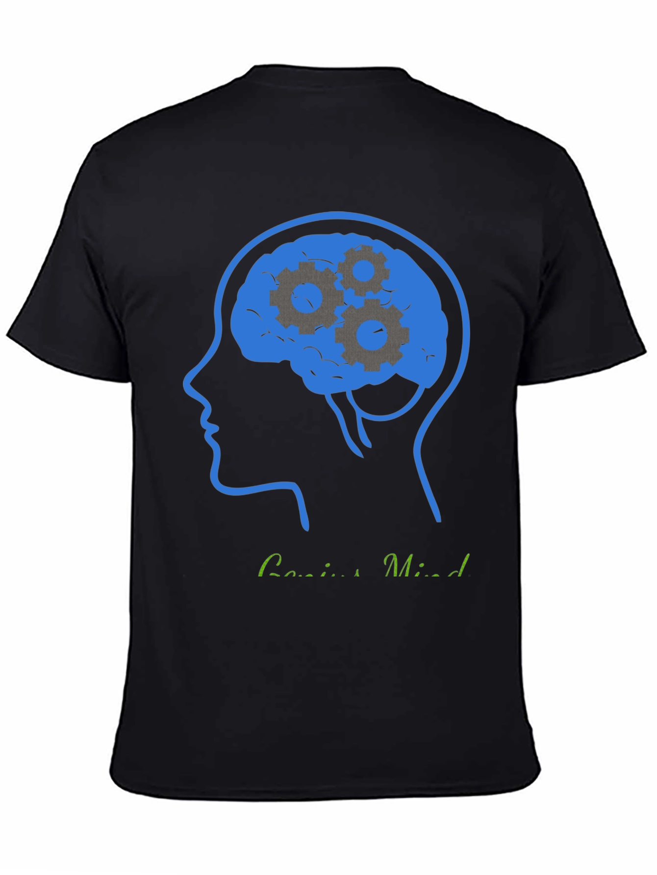 Genius Mind T-Shirt - Brain Gears Design