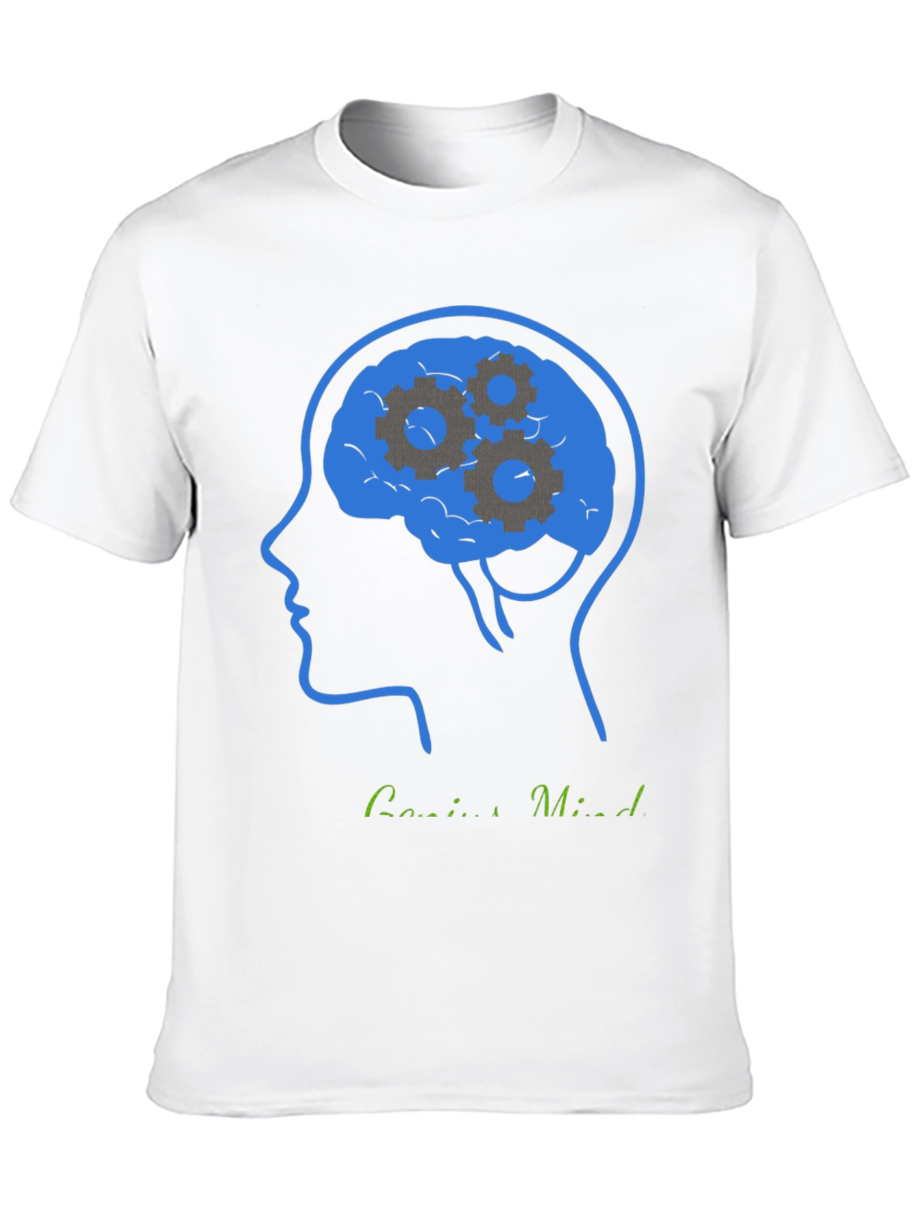 Genius Mind T-Shirt - Brain Gears Design